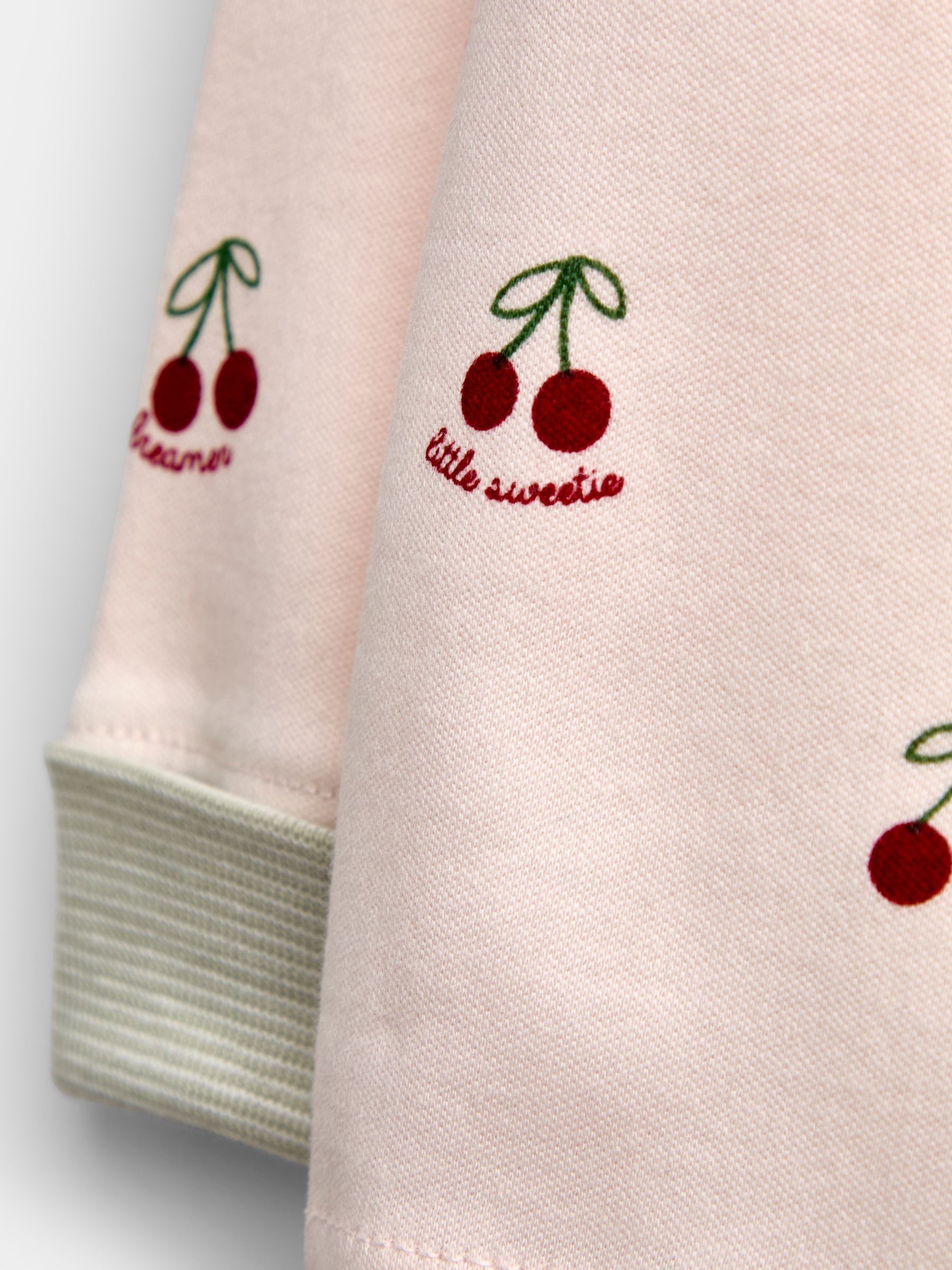 Pink Cherry Grow-With-Me Jersey Pyjamas - Image 6 of 6 Pink Cherry Grow-With-Me Jersey Pyjamas - Image 6 of 6