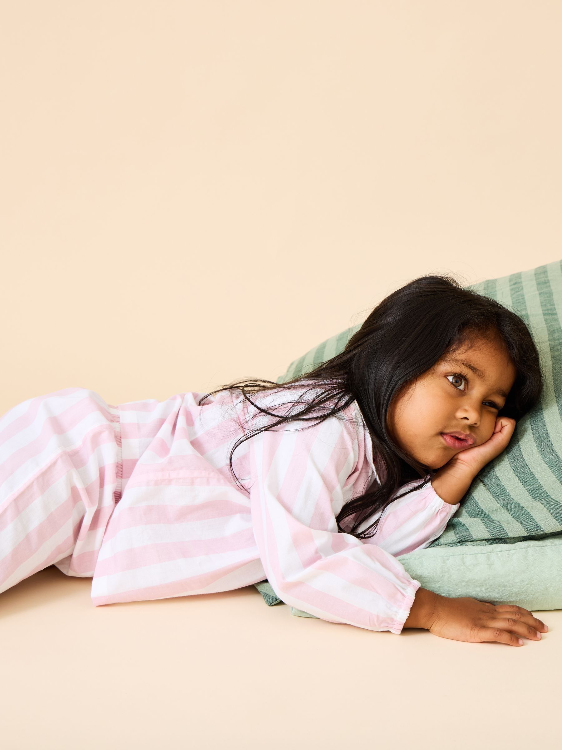 Pink Stripe Woven Pyjamas - Image 2 of 2 Pink Stripe Woven Pyjamas - Image 2 of 2