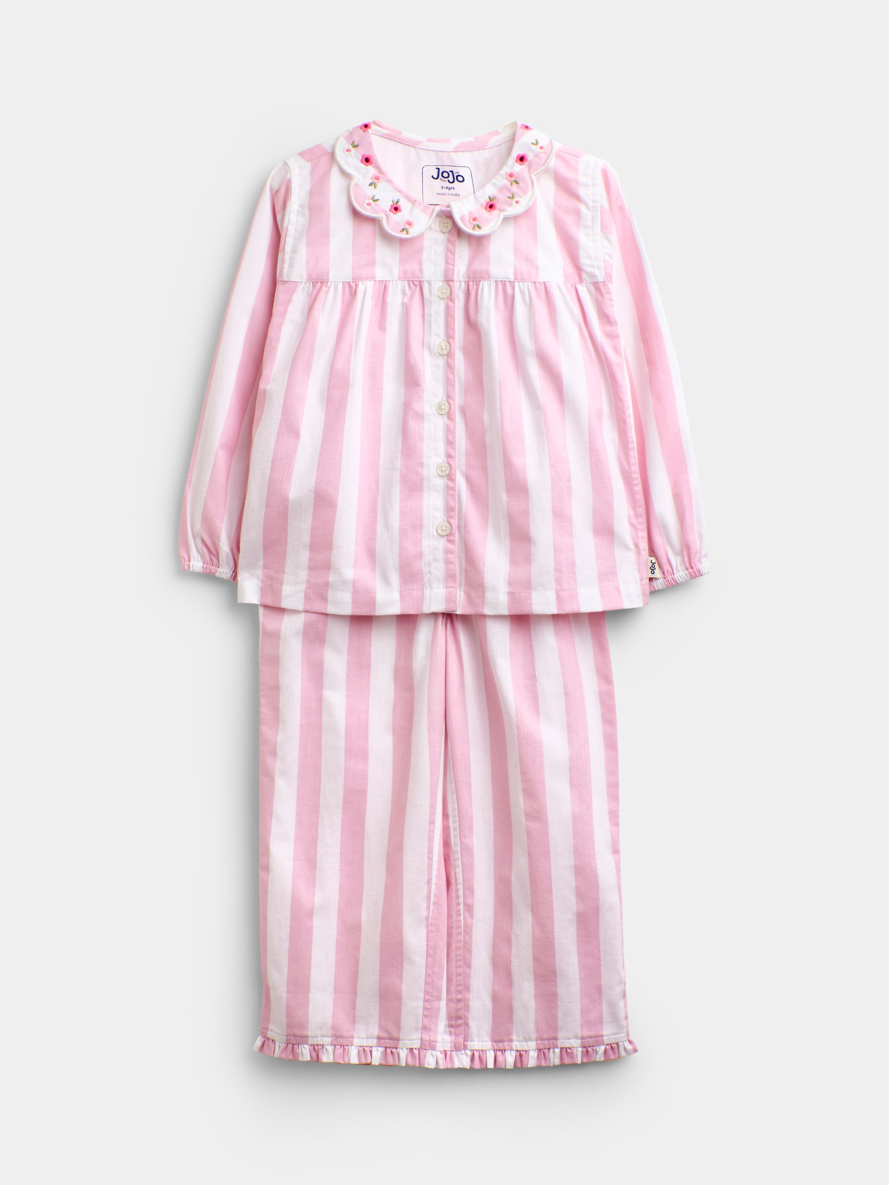Pink Stripe Woven Pyjamas - Image 3 of 8