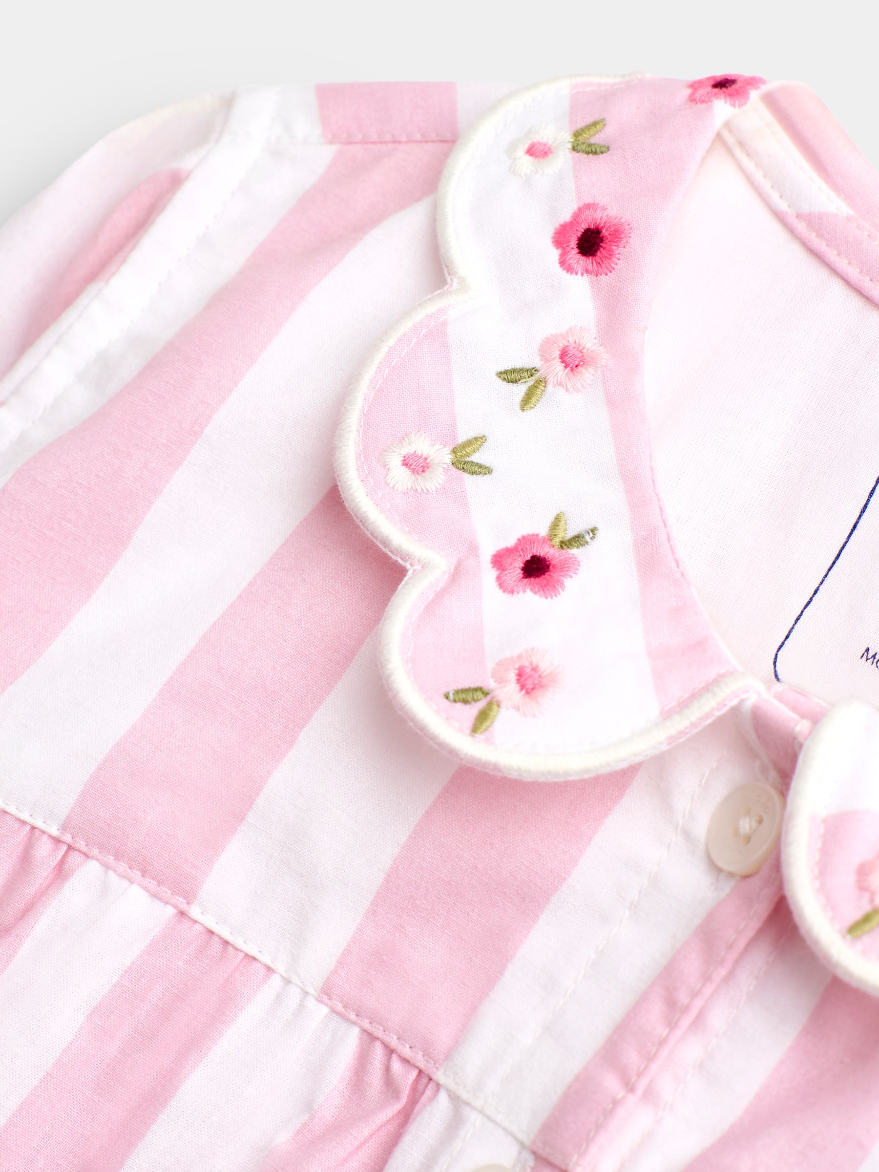 Pink Stripe Woven Pyjamas - Image 8 of 8
