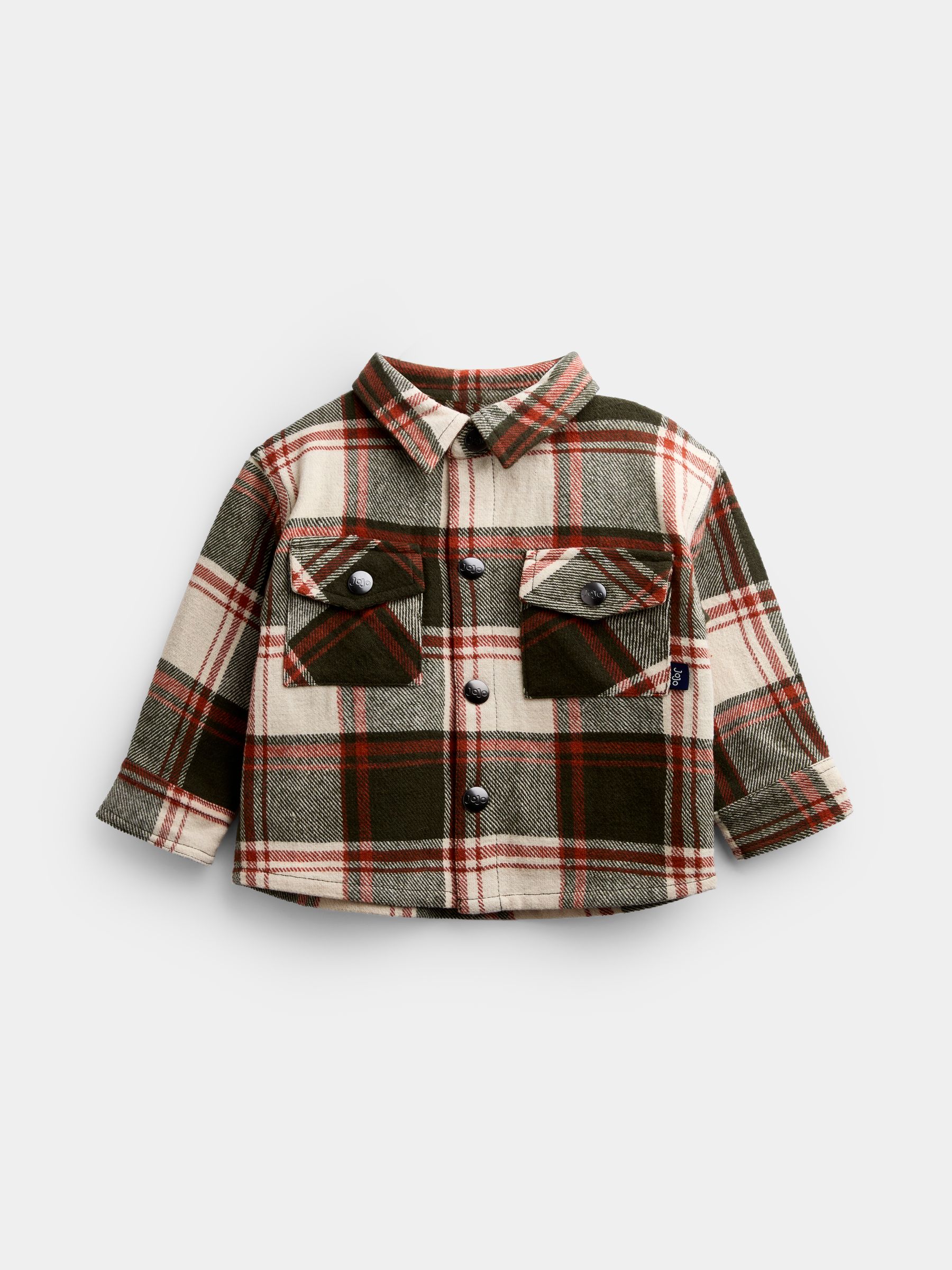 Khaki Green Brushed Check Shirt And T-Shirt - Image 4 of 7
