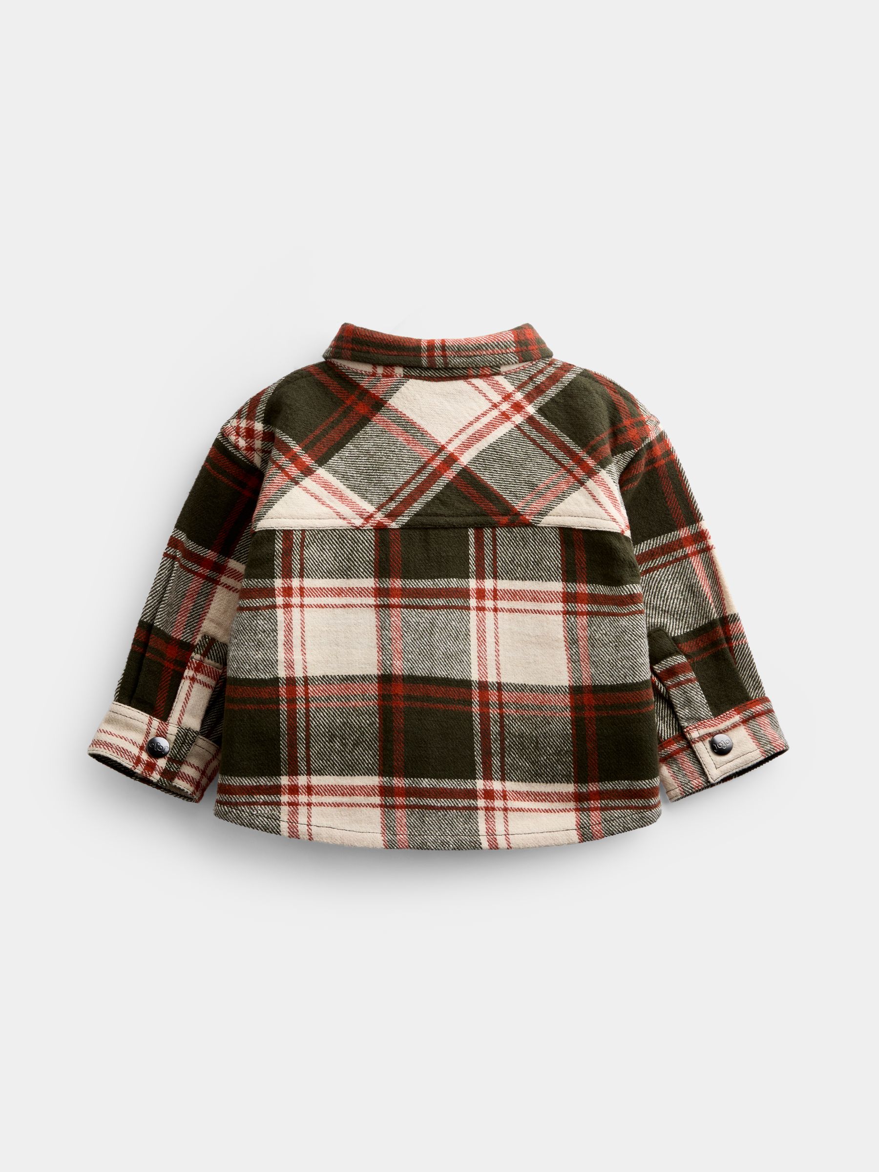 Khaki Green Brushed Check Shirt And T-Shirt - Image 5 of 7