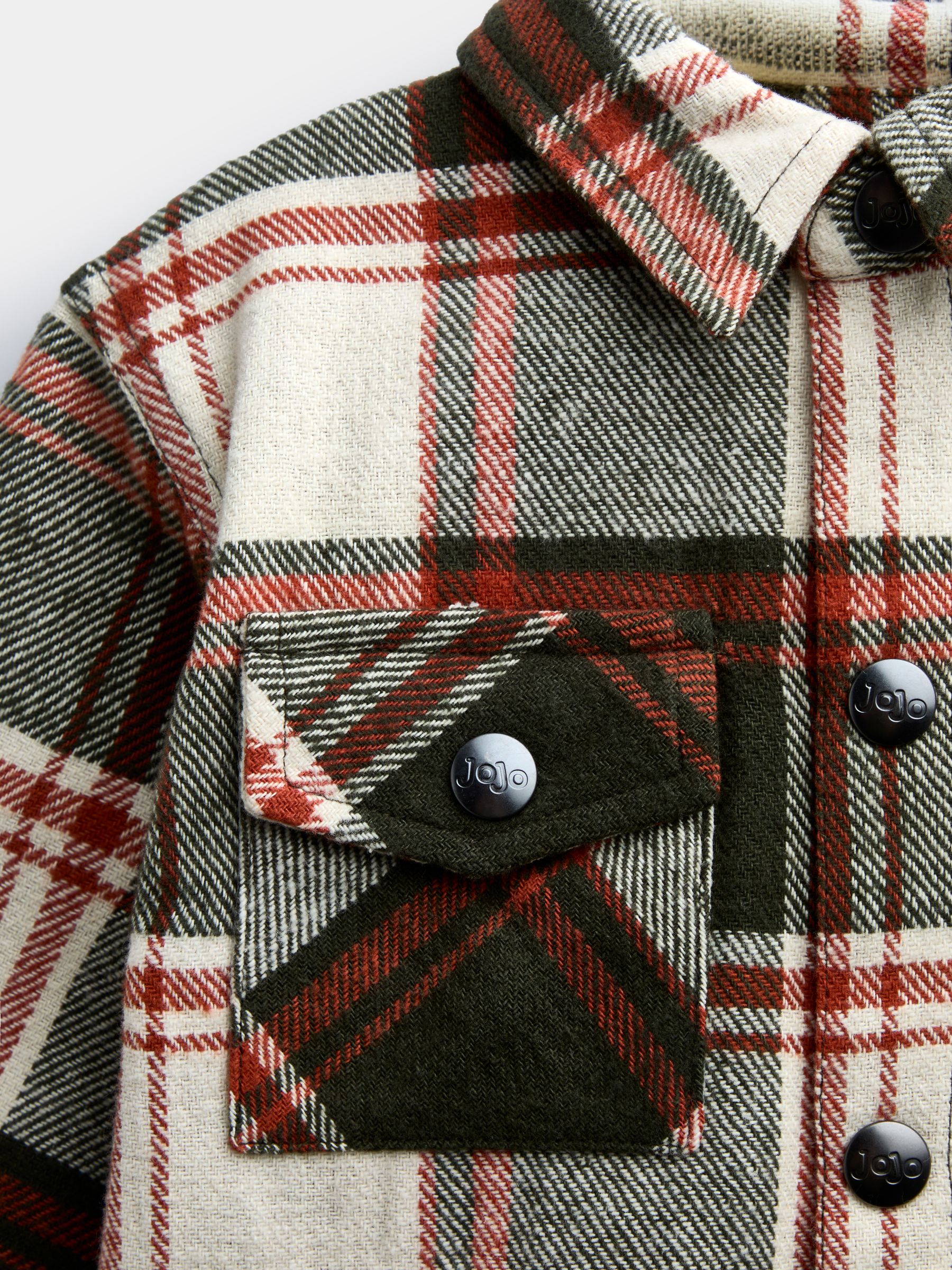 Khaki Green Brushed Check Shirt And T-Shirt - Image 6 of 7