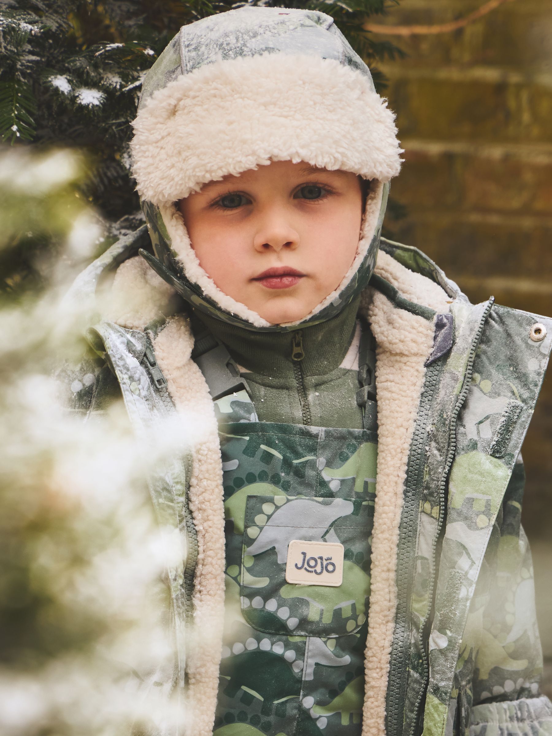 Green Dinosaur Cosy Trapper Hat - Image 1 of 5