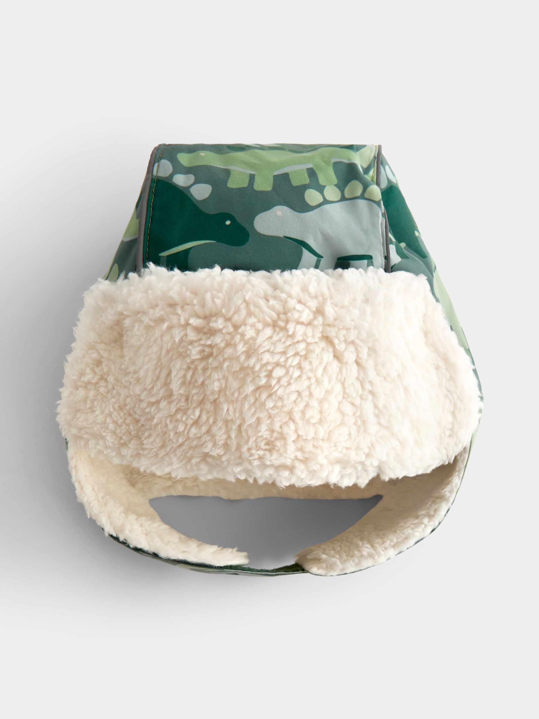 Green Dinosaur Cosy Trapper Hat - Image 2 of 5
