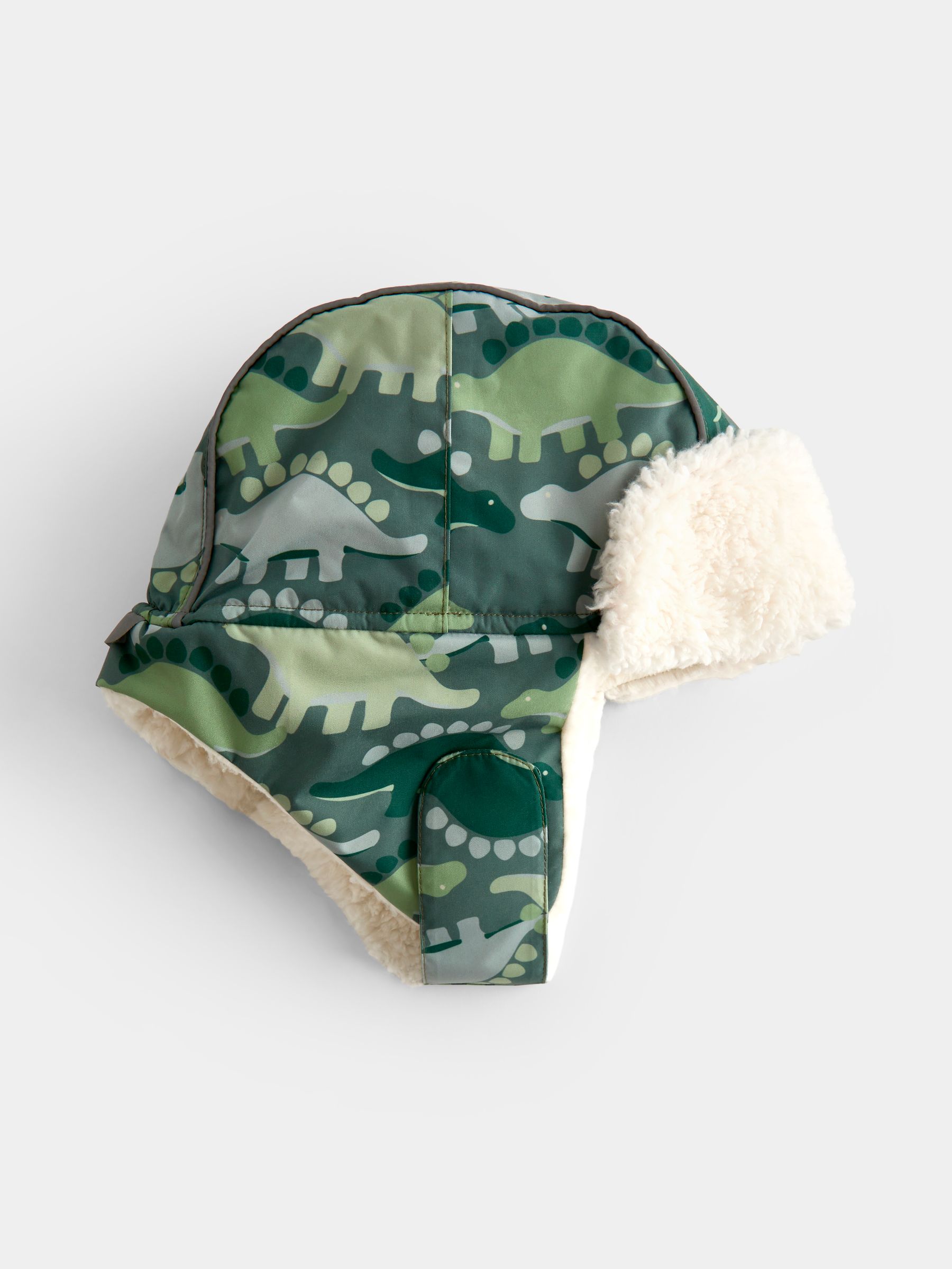Green Dinosaur Cosy Trapper Hat - Image 3 of 5