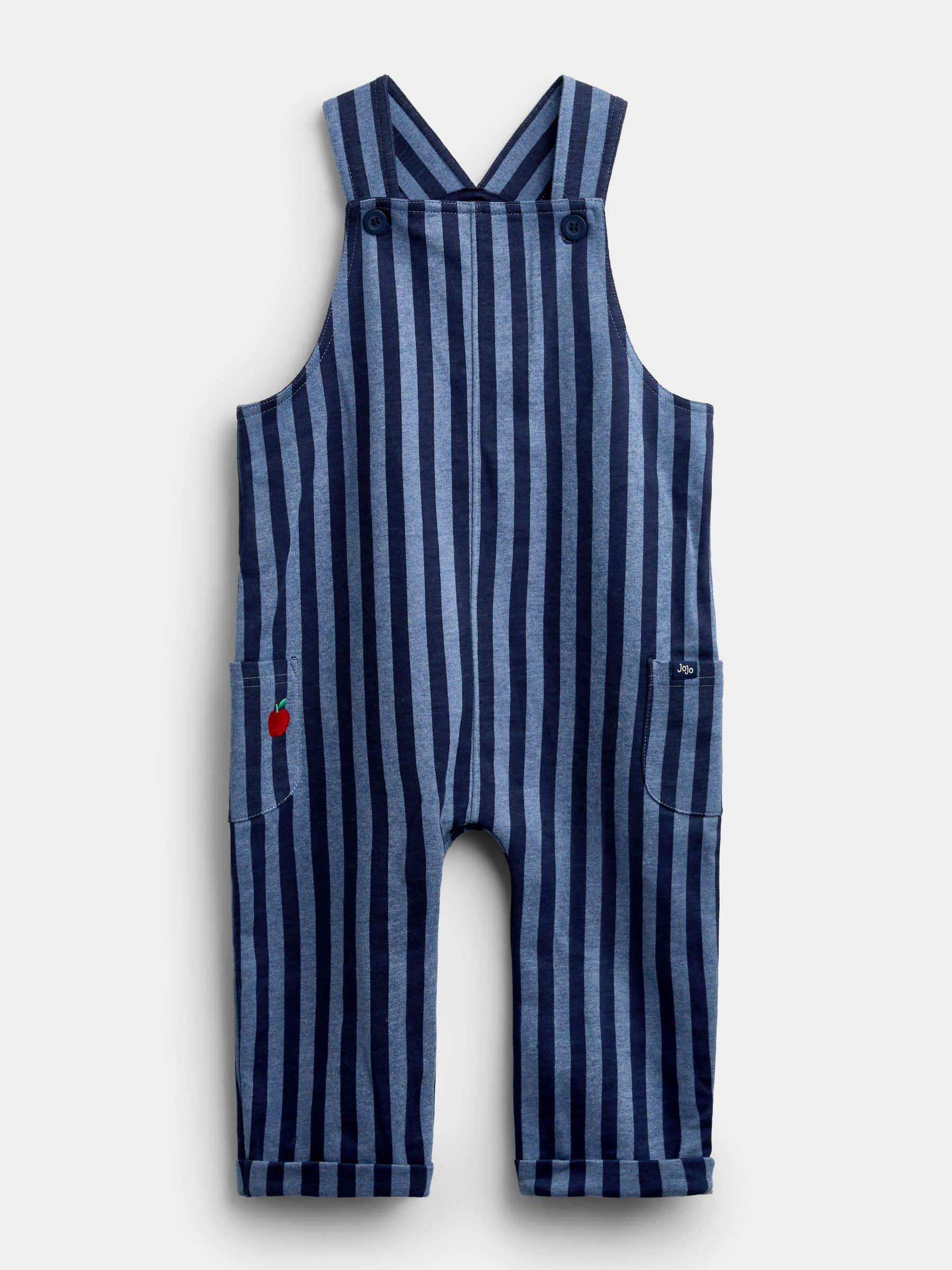 Blue Stripe 2-Piece Dungarees & Top Set - Image 4 of 6