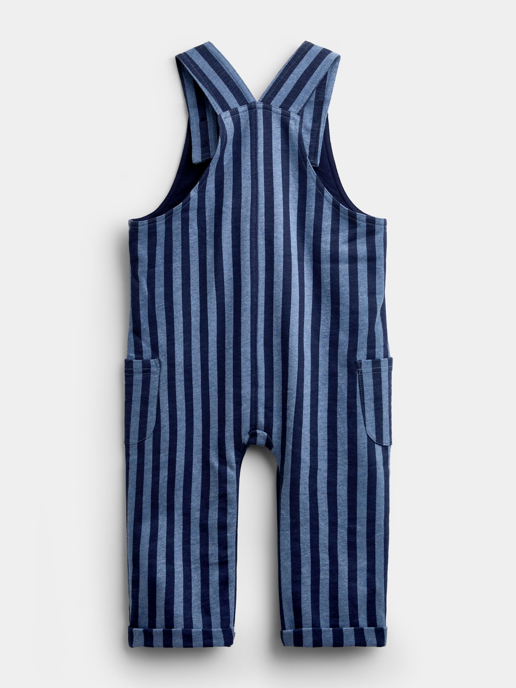 Blue Stripe 2-Piece Dungarees & Top Set - Image 5 of 6