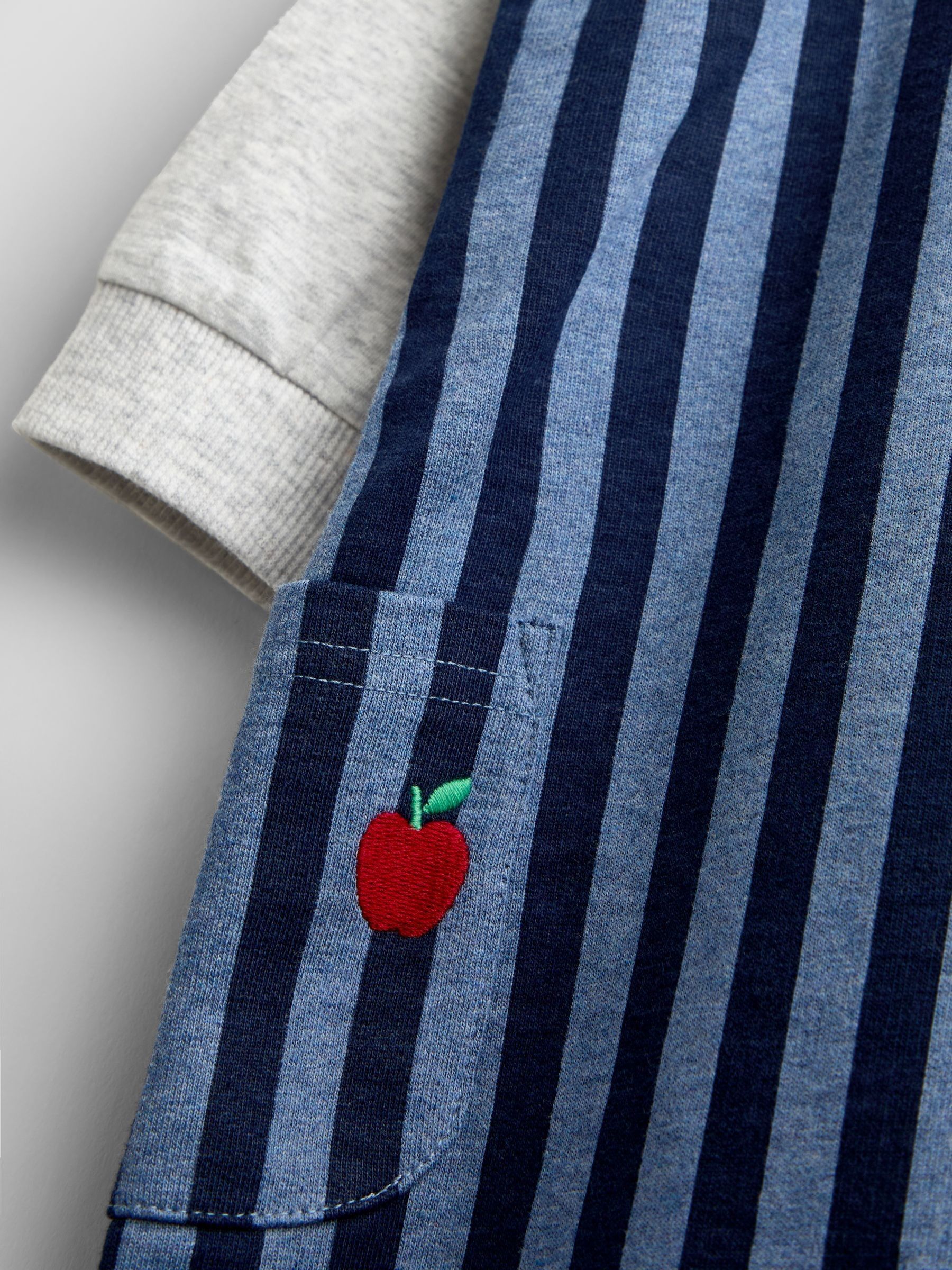 Blue Stripe 2-Piece Dungarees & Top Set - Image 6 of 6