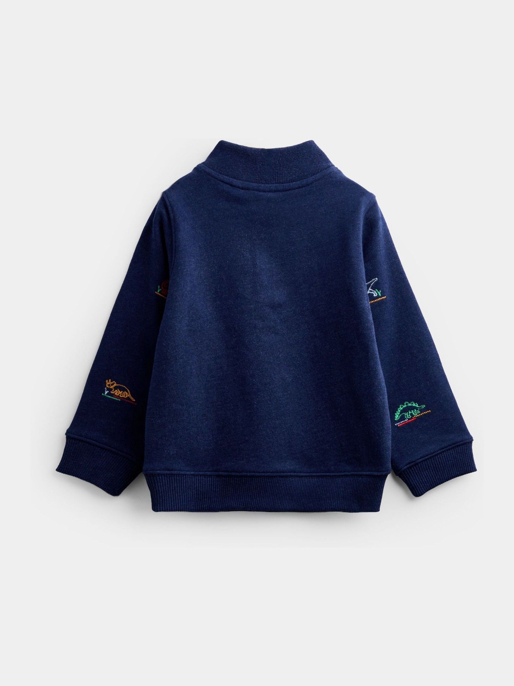 Blue Marl Dino Embroidered Sweatshirt - Image 3 of 5