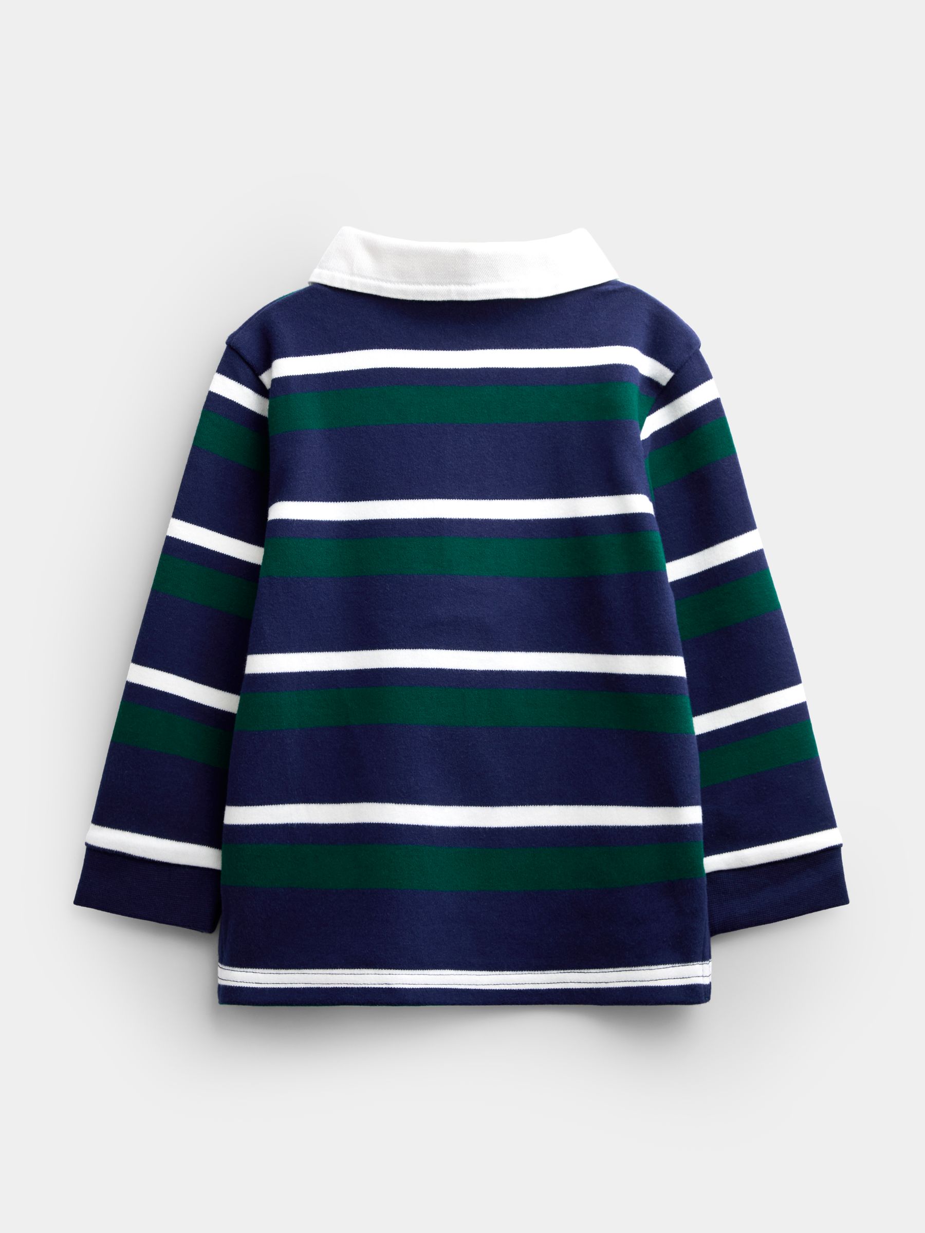 Dark Green Stripe Rugby Top - Image 2 of 4