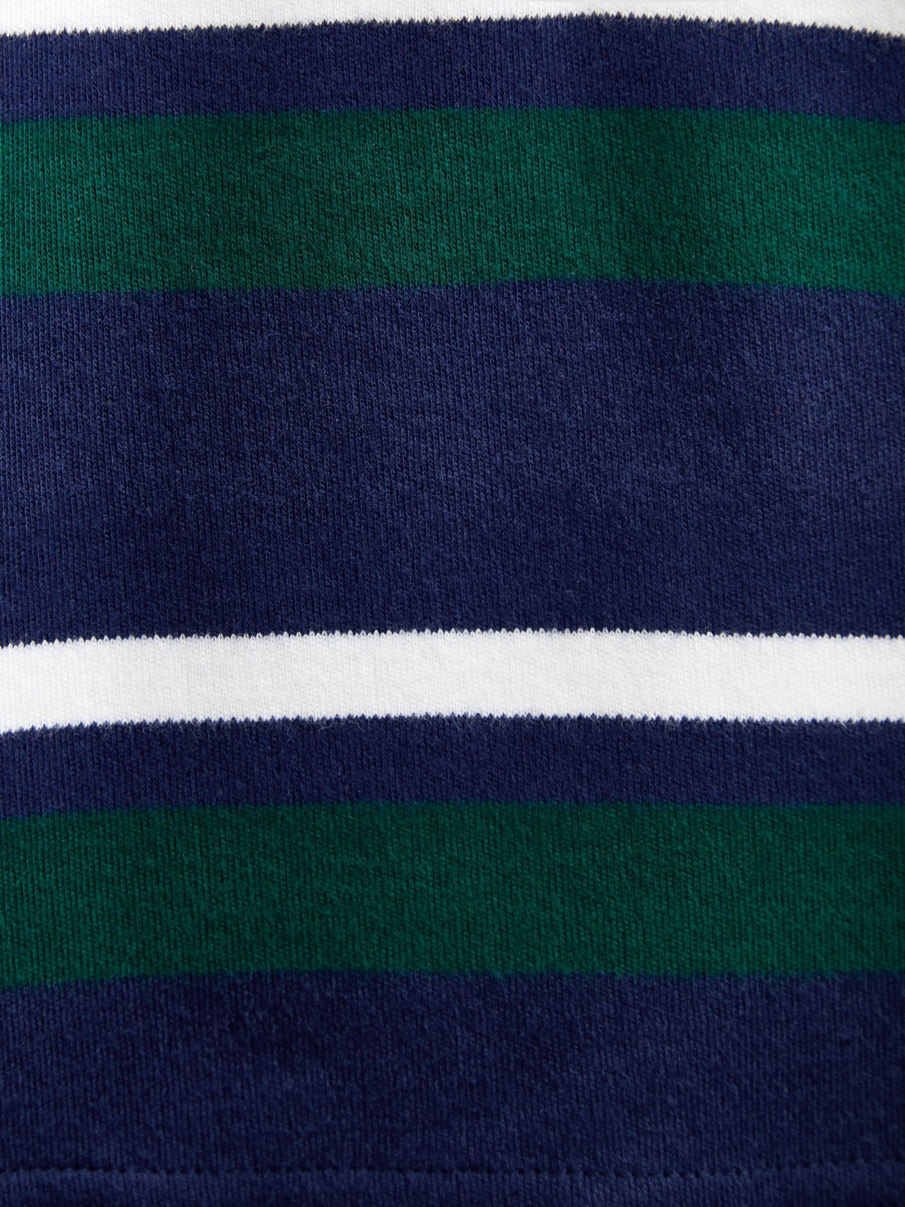 Dark Green Stripe Rugby Top - Image 4 of 4