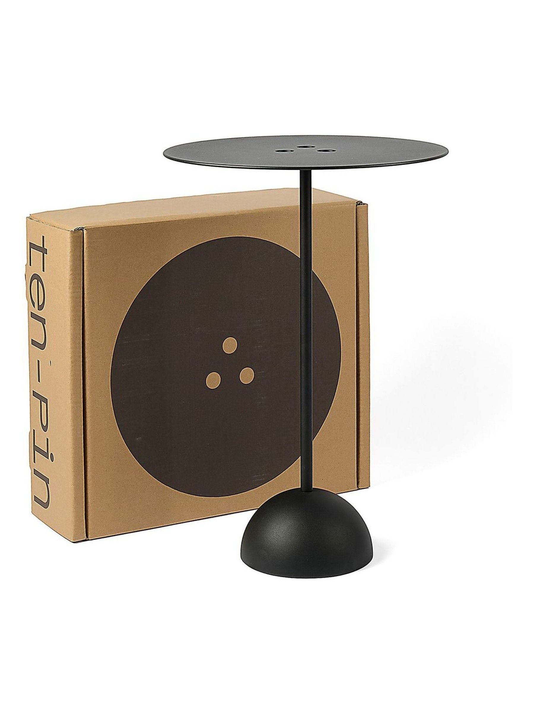 The Conran Shop Black Ten-Pin Side Table - Image 5 of 5 The Conran Shop Black Ten-Pin Side Table - Image 5 of 5