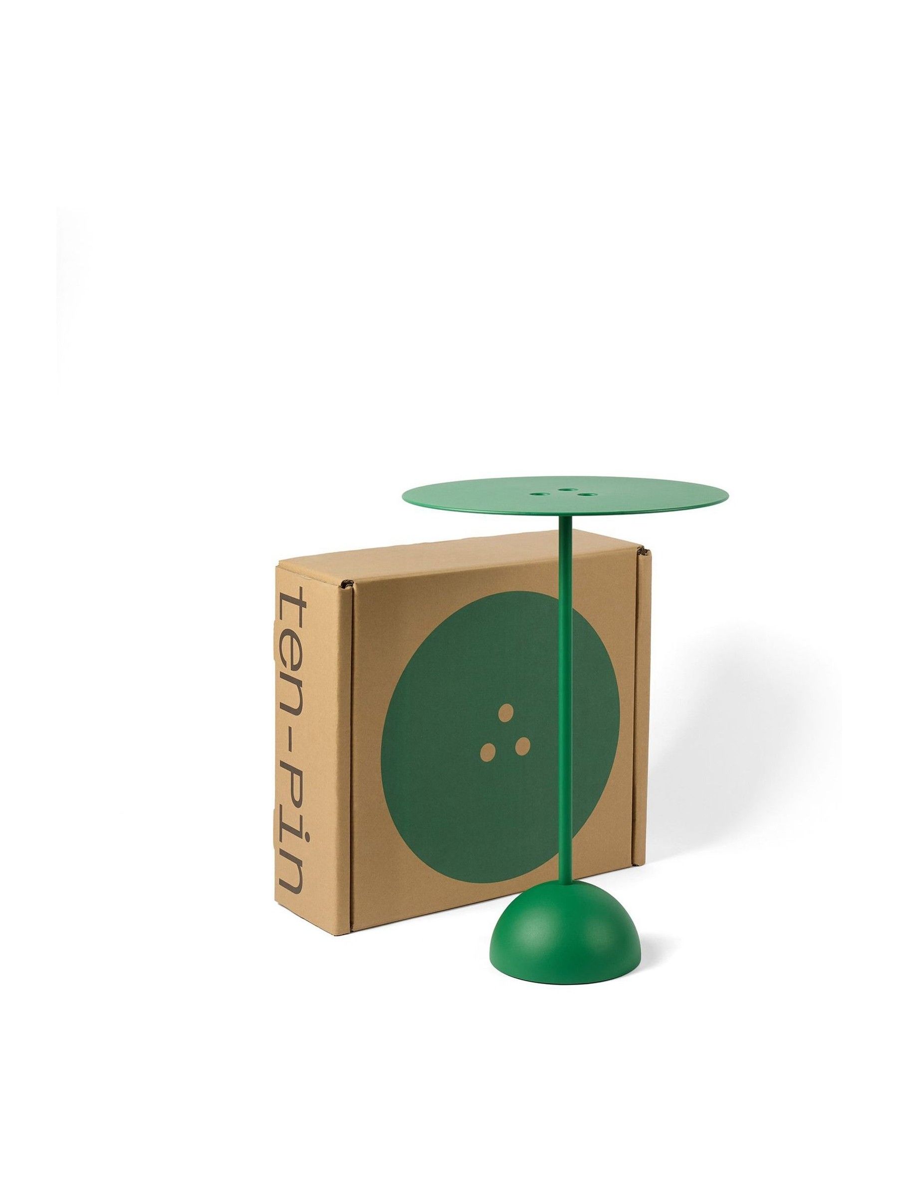 The Conran Shop Green Ten-Pin Side Table - Image 4 of 4