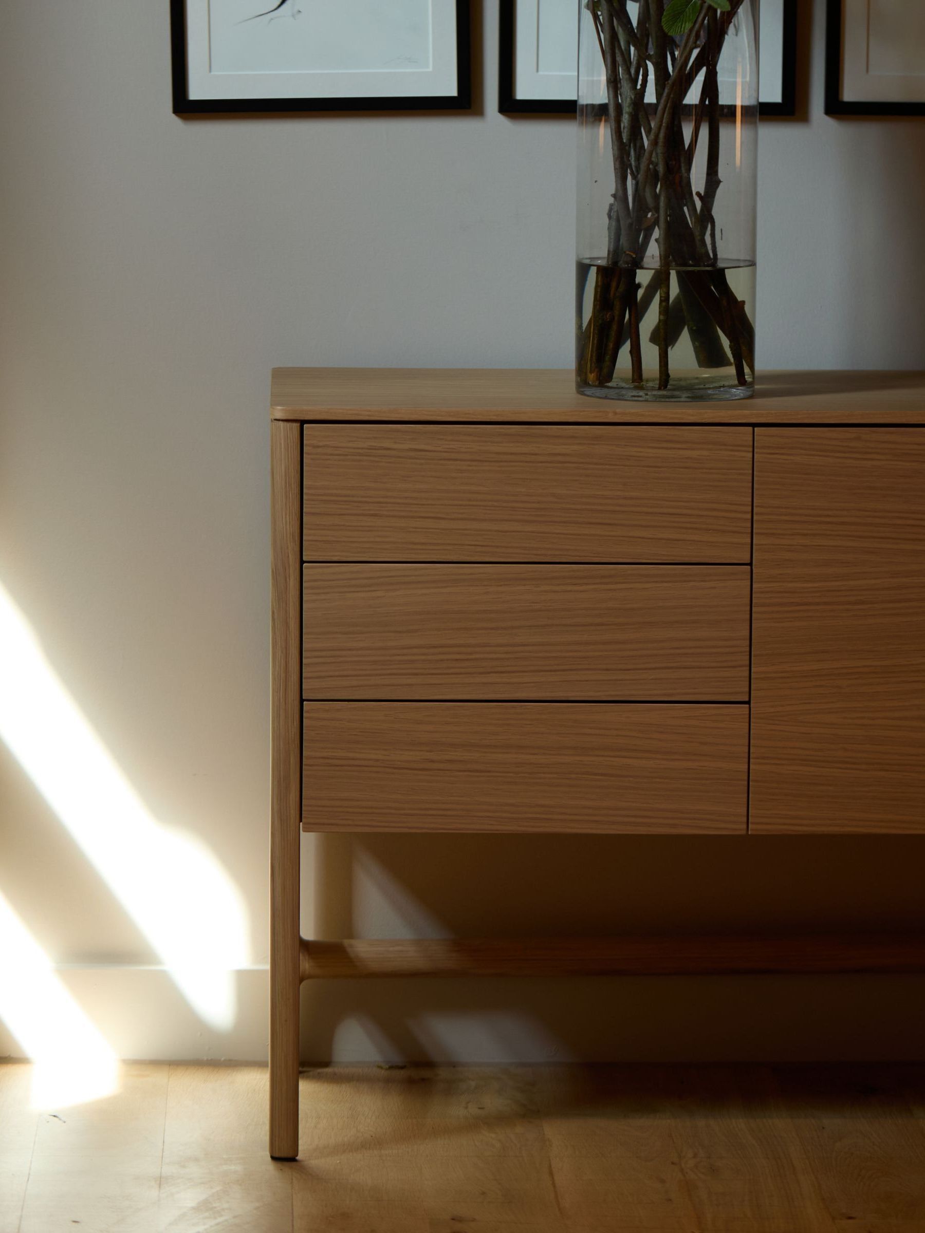 The Conran Shop Walnut Domus 3 Door Sideboard - Image 1 of 2