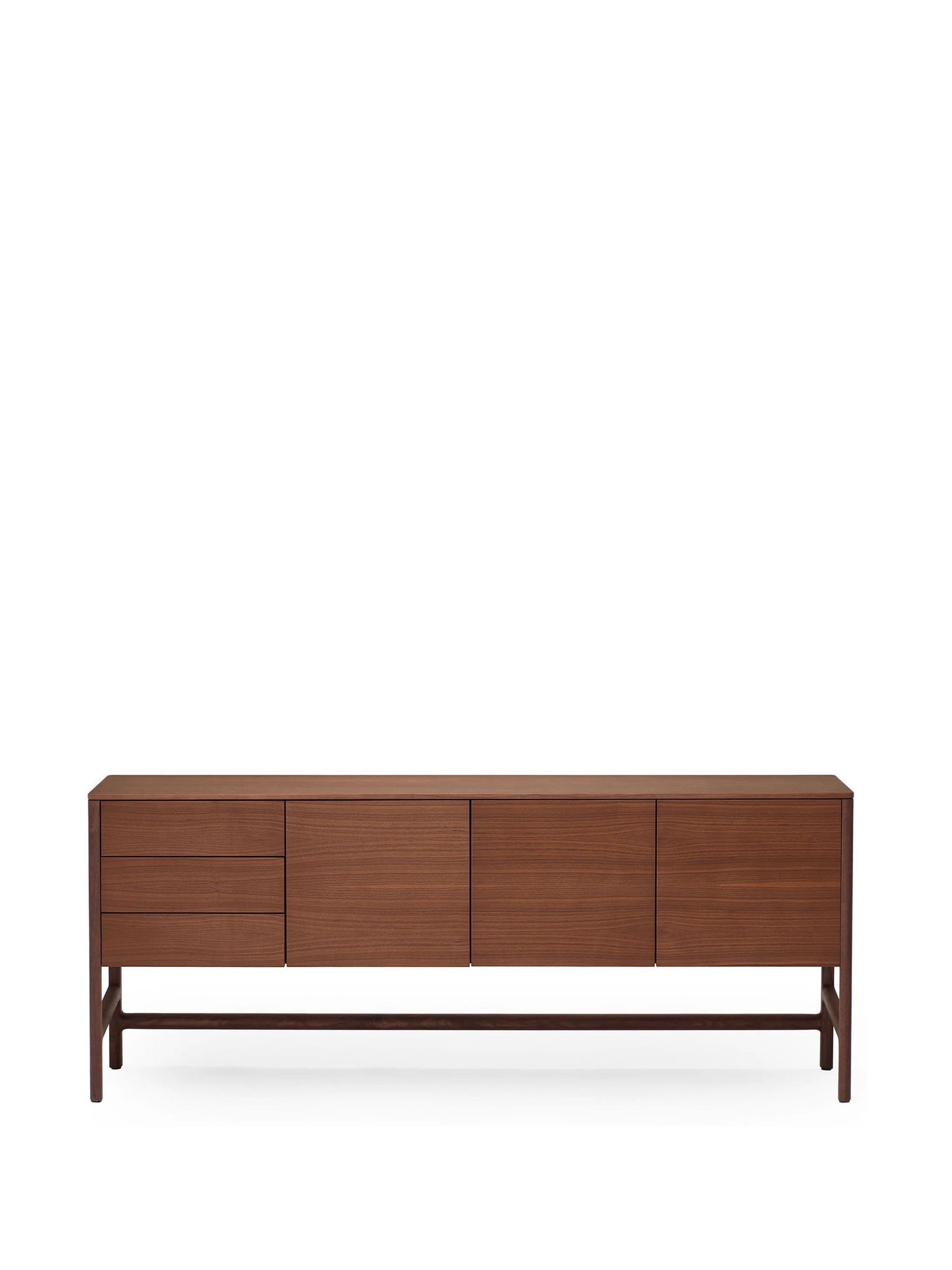 The Conran Shop Walnut Domus 3 Door Sideboard - Image 2 of 2