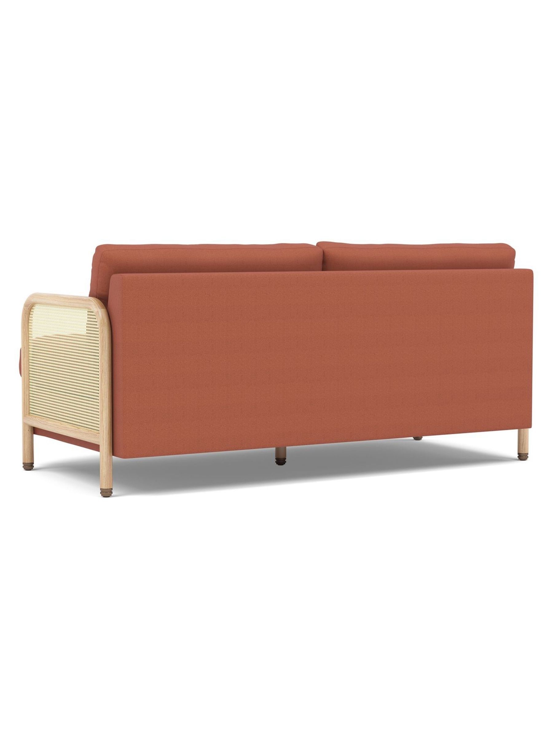 The Conran Shop Oak Dahlia Red Tamilla 2 Seater Sofa - Image 2 of 4 The Conran Shop Oak Dahlia Red Tamilla 2 Seater Sofa - Image 2 of 4
