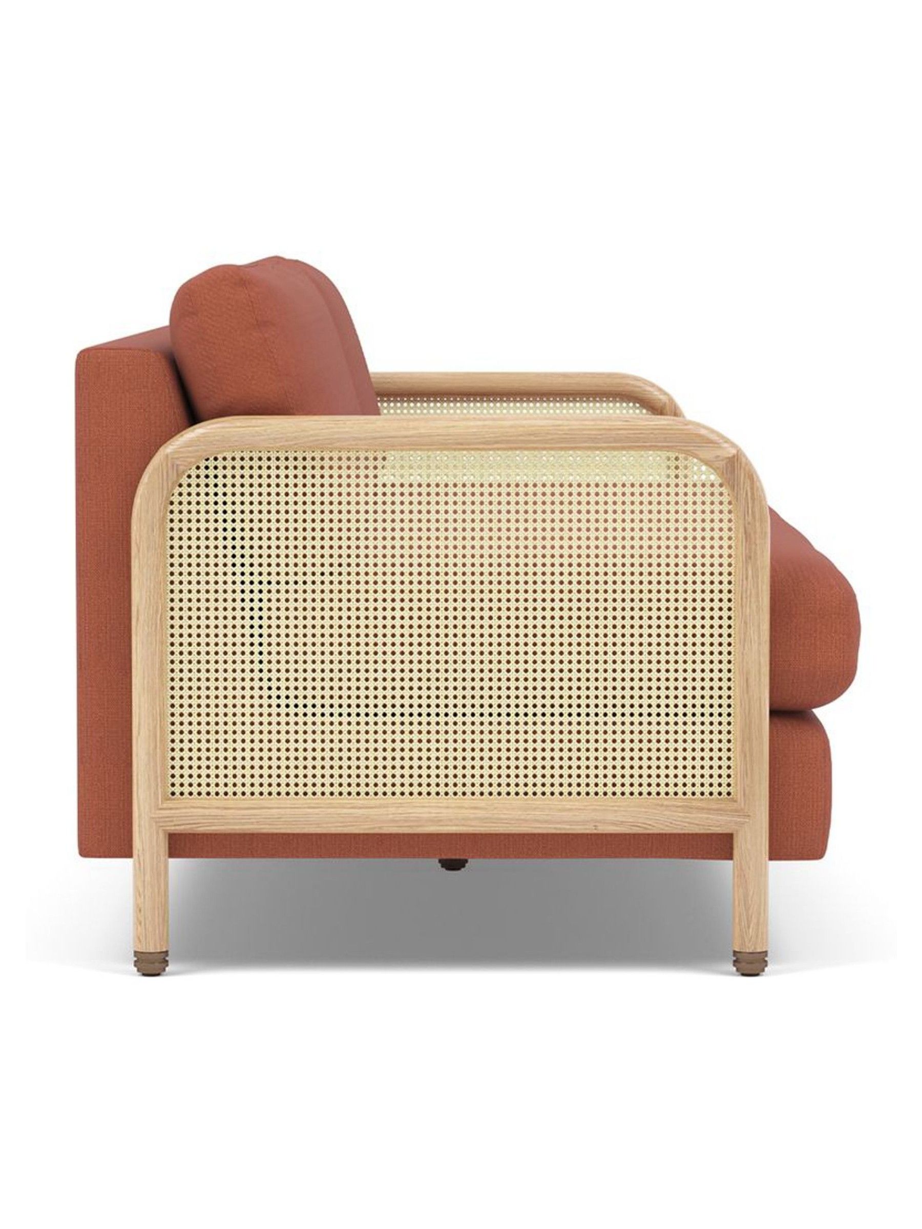 The Conran Shop Oak Dahlia Red Tamilla 2 Seater Sofa - Image 4 of 4