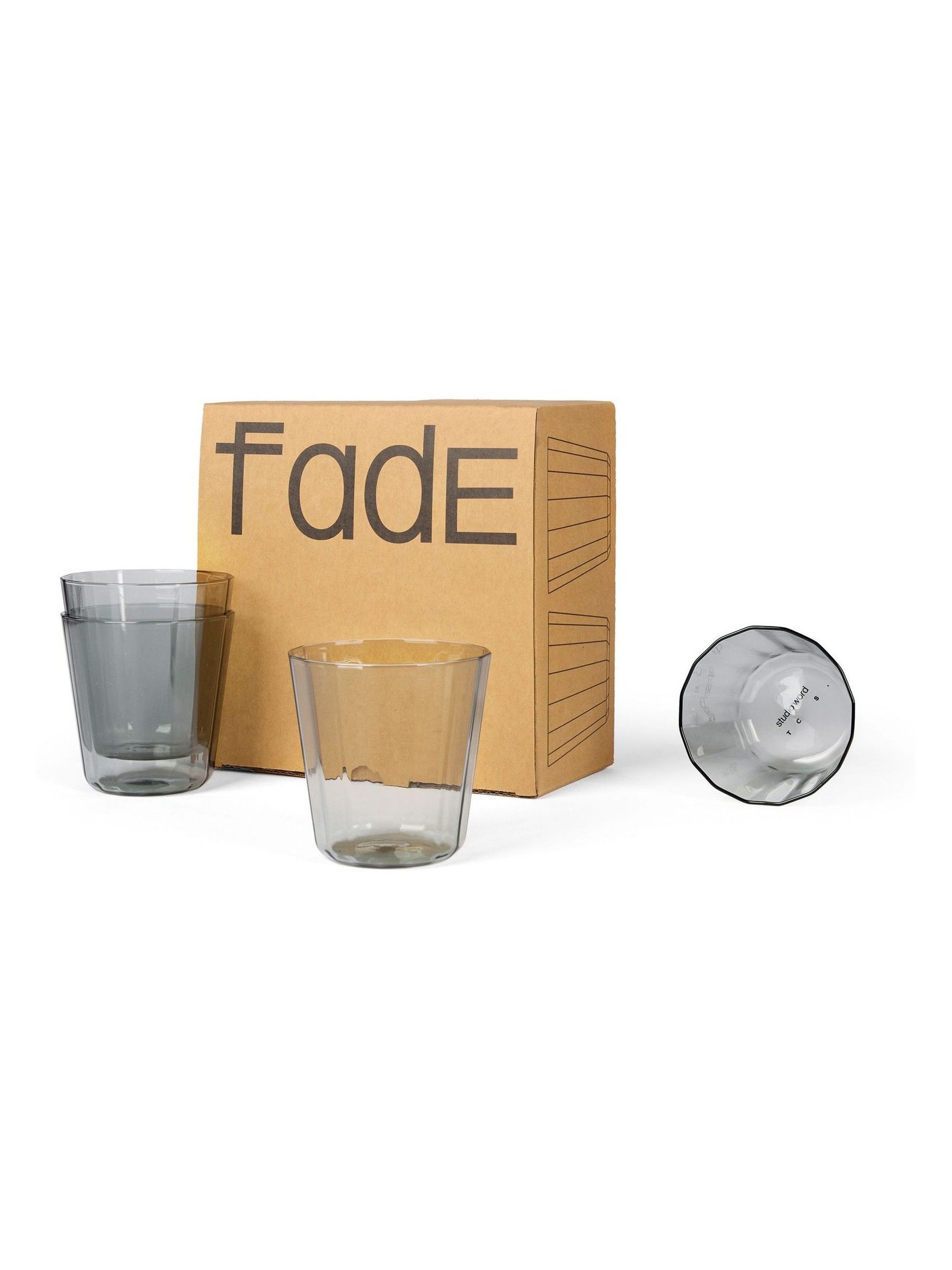 The Conran Shop Set of 4 Smoke Grey Fade Tumblers - Image 1 of 6 The Conran Shop Set of 4 Smoke Grey Fade Tumblers - Image 1 of 6