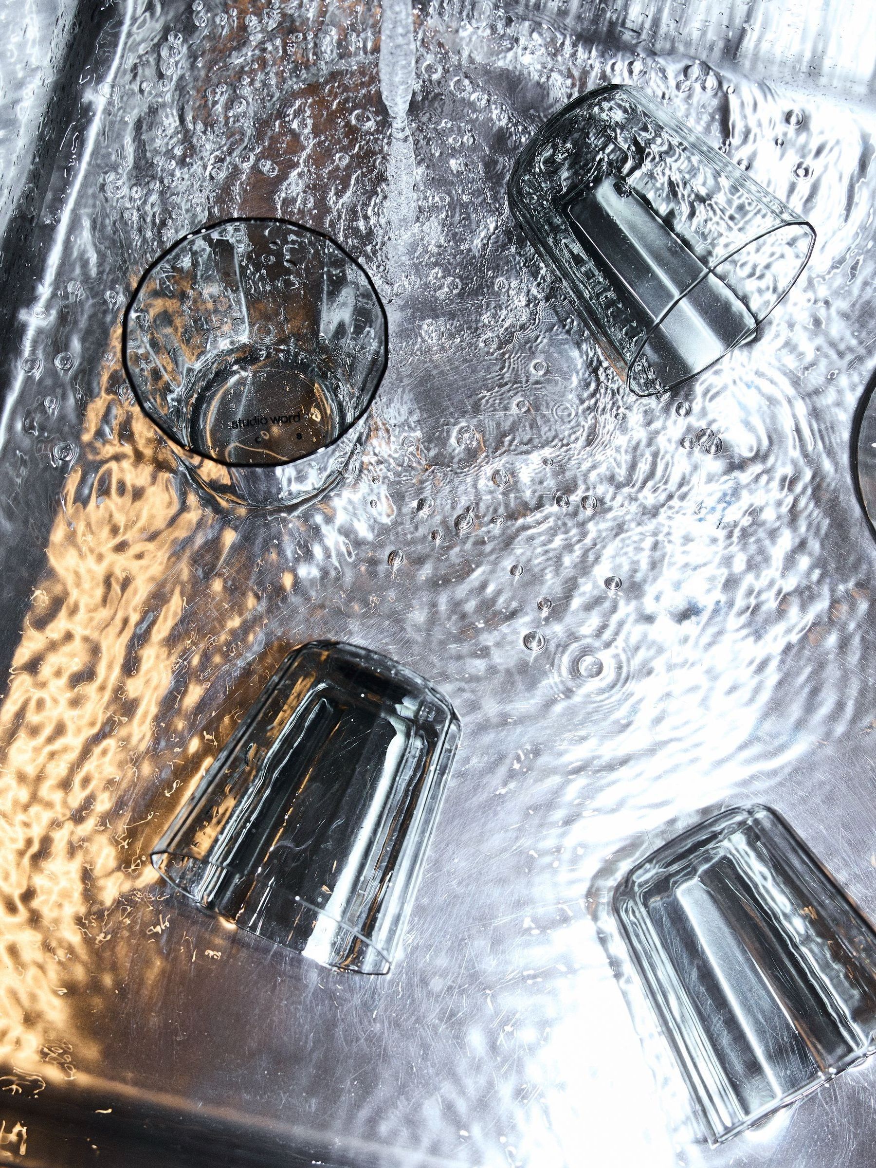 The Conran Shop Set of 4 Smoke Grey Fade Tumblers - Image 4 of 6
