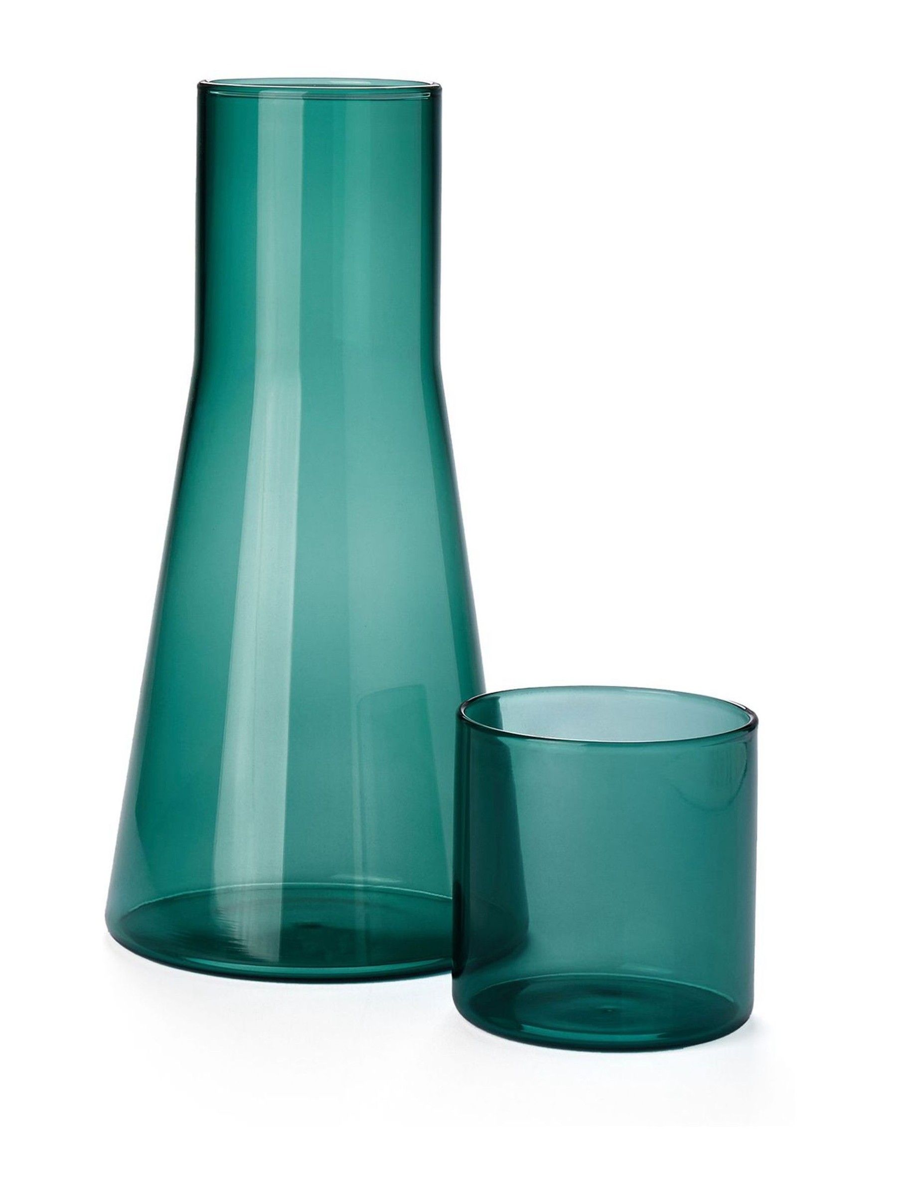The Conran Shop Petrol Blue Carafe & Glass - Image 4 of 5