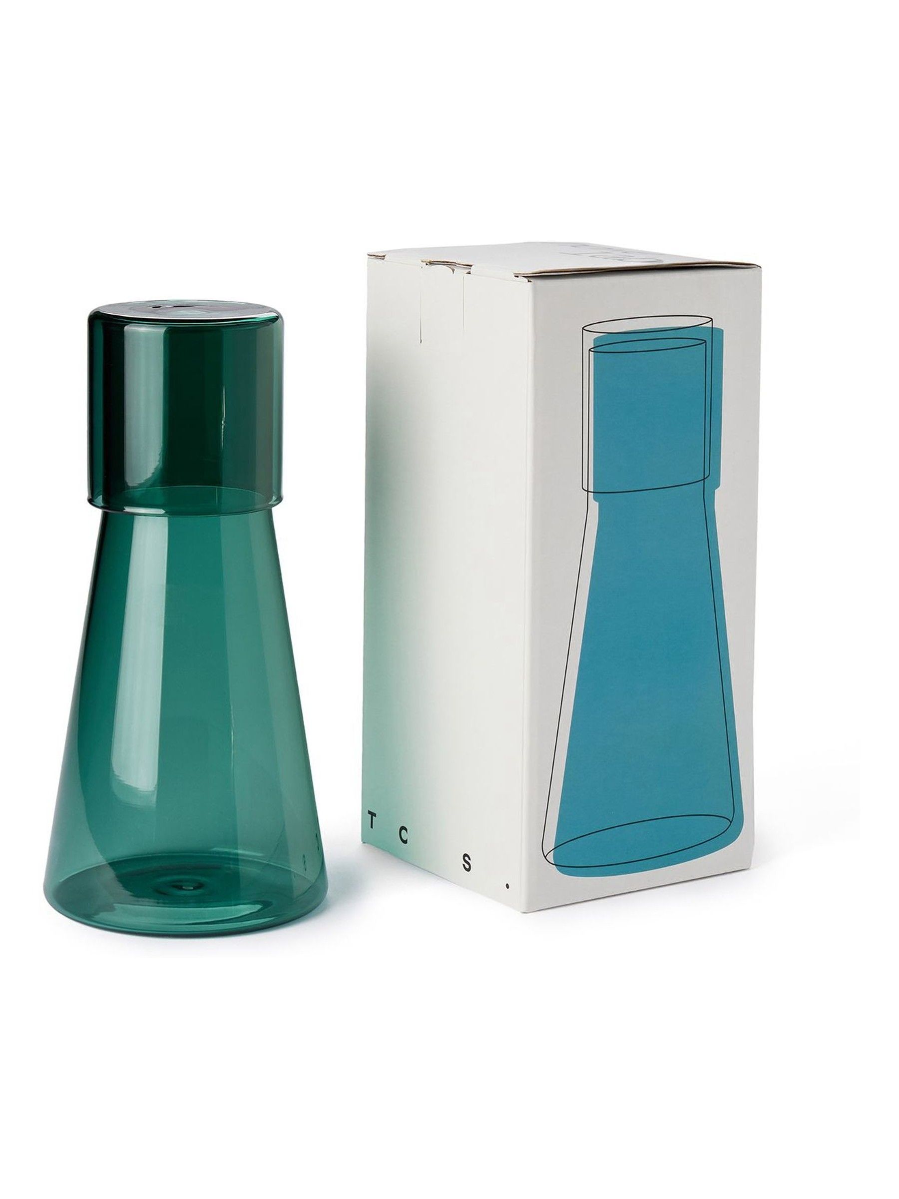 The Conran Shop Petrol Blue Carafe & Glass - Image 5 of 5 The Conran Shop Petrol Blue Carafe & Glass - Image 5 of 5