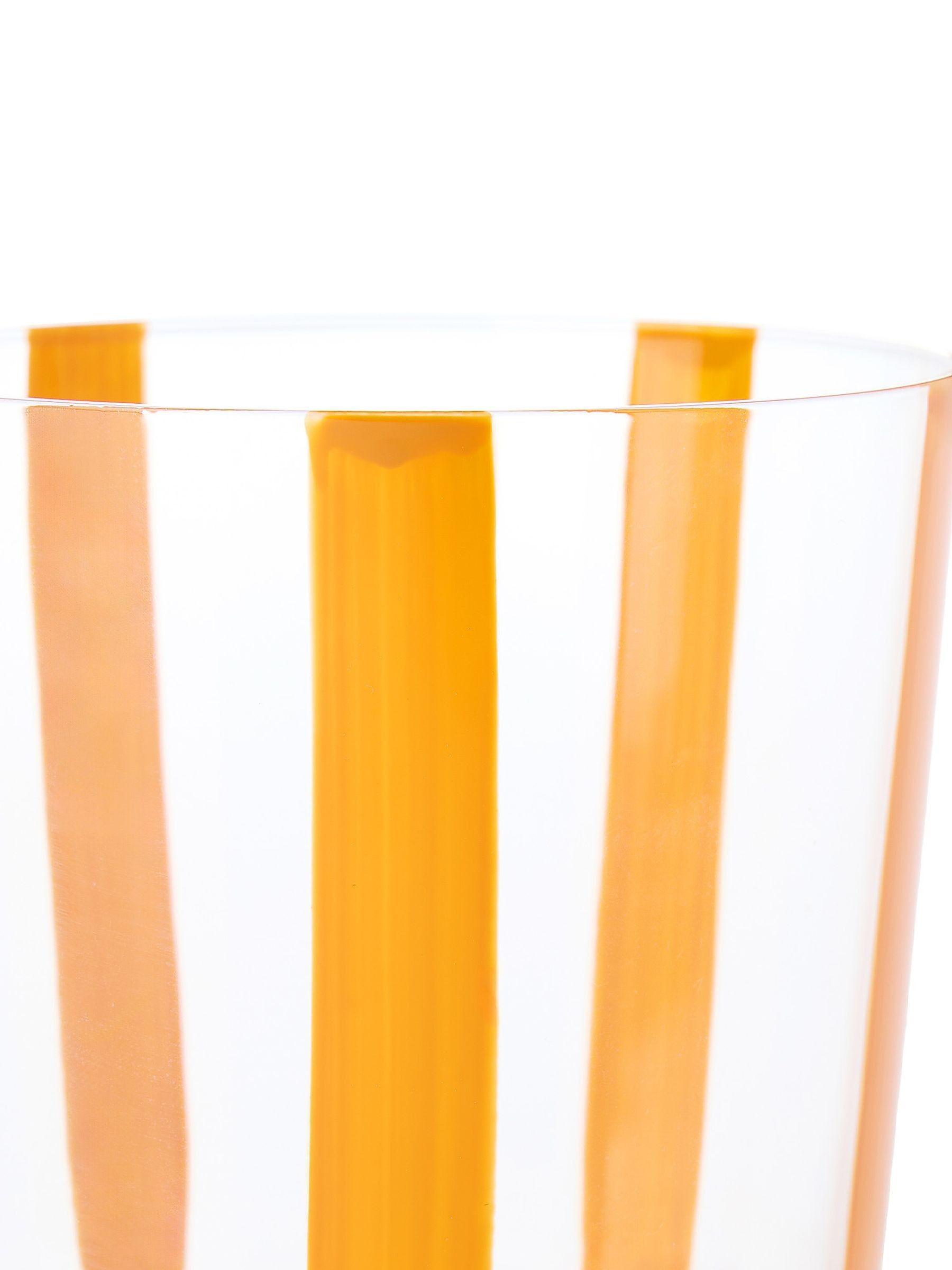 The Conran Shop Set of 4 Orange Nova Stripe Tumblers 360ml - Image 5 of 6