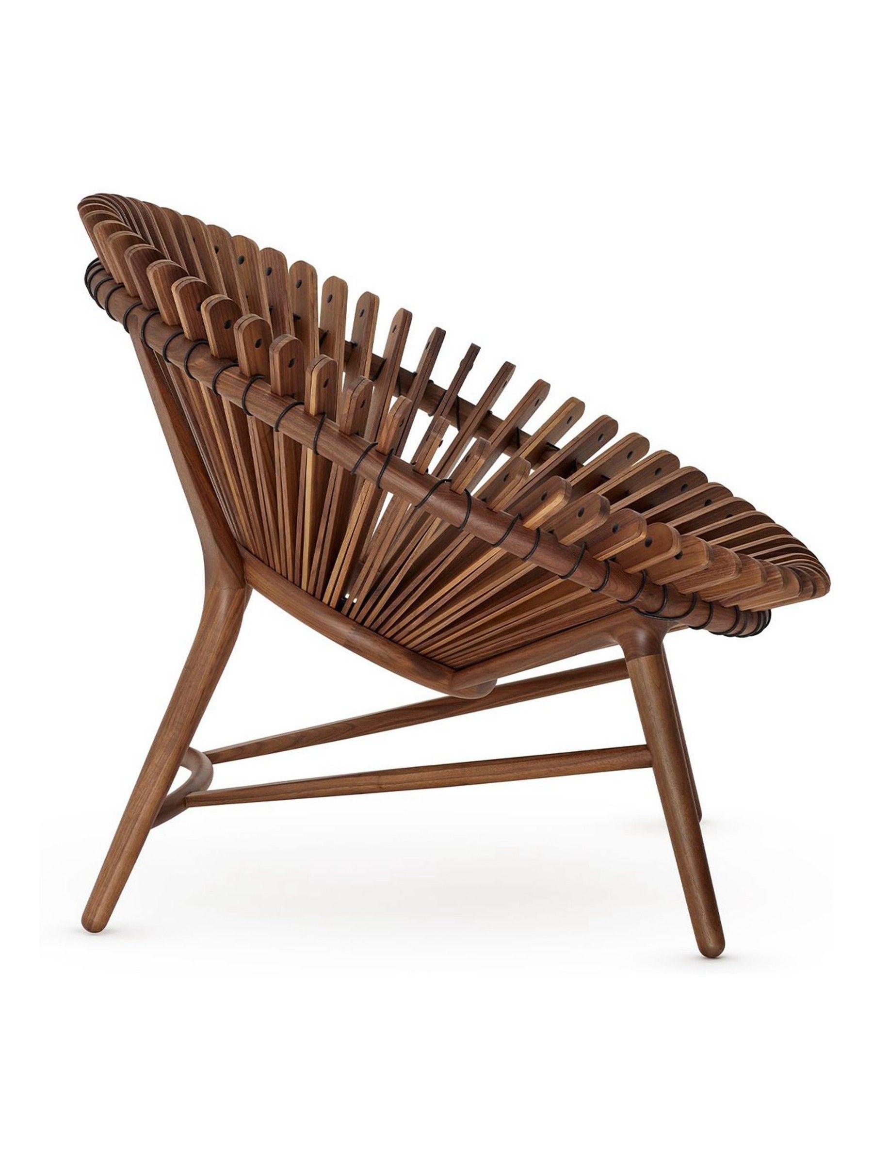 The Conran Shop Walnut Iris Lounge Chair - Image 10 of 12