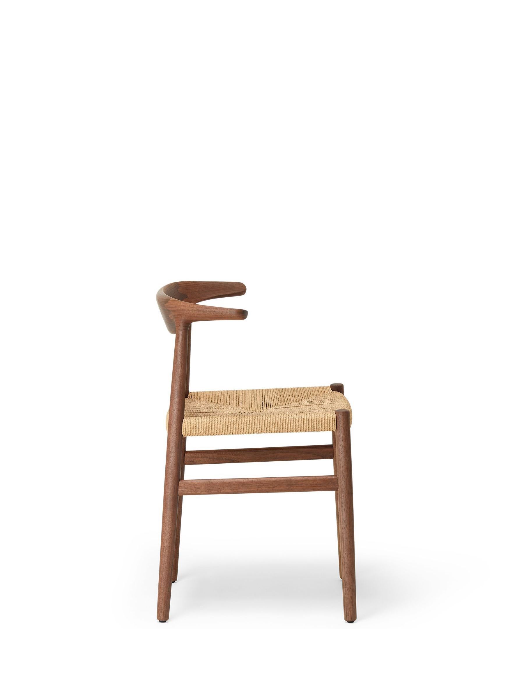 The Conran Shop Walnut Papercord Delta Dining Chair - Image 2 of 3
