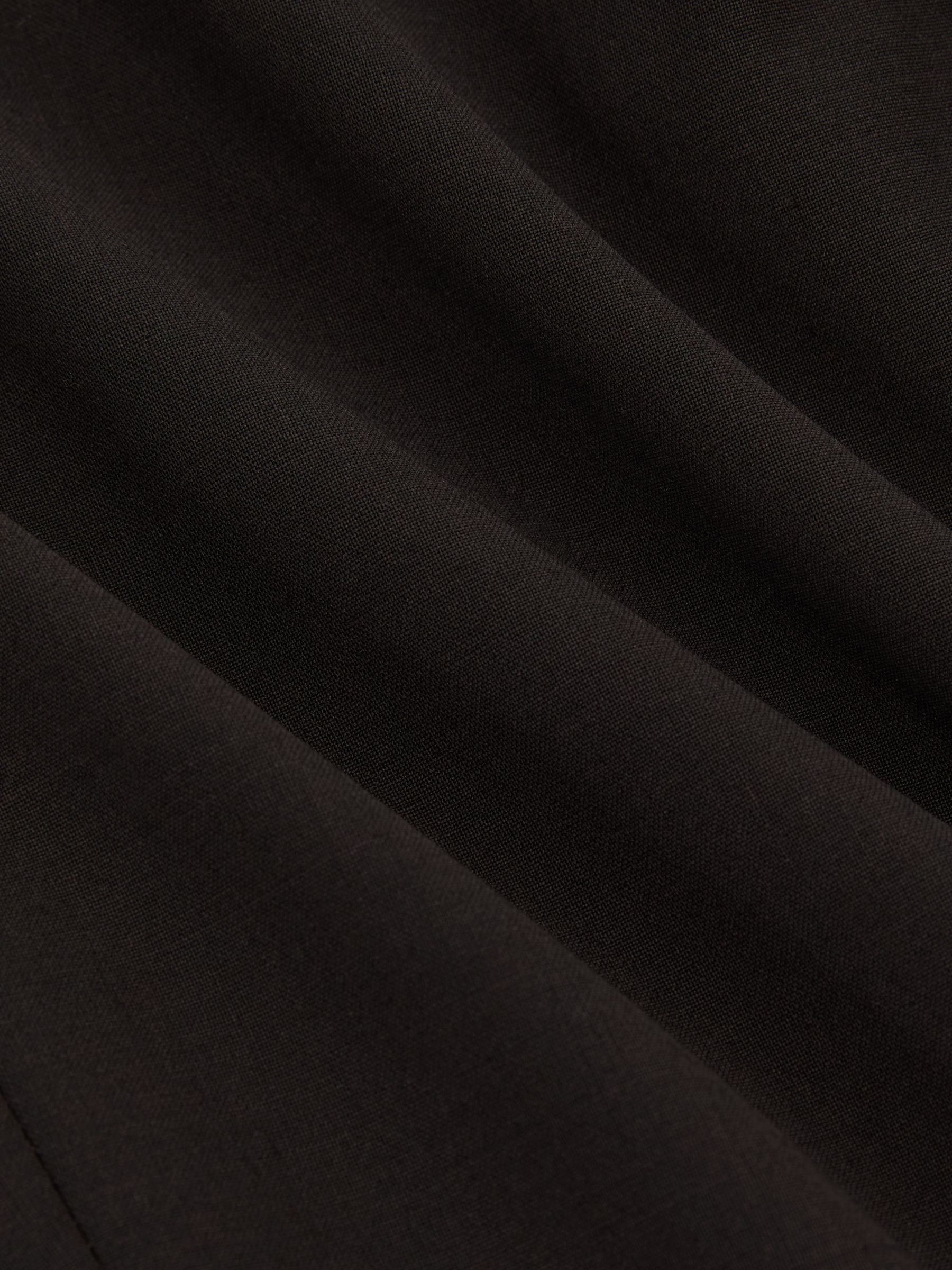 Wool-Blend Double-Breasted Suit Blazer Tailored-Fit in Chocolate Brown - Image 7 of 7