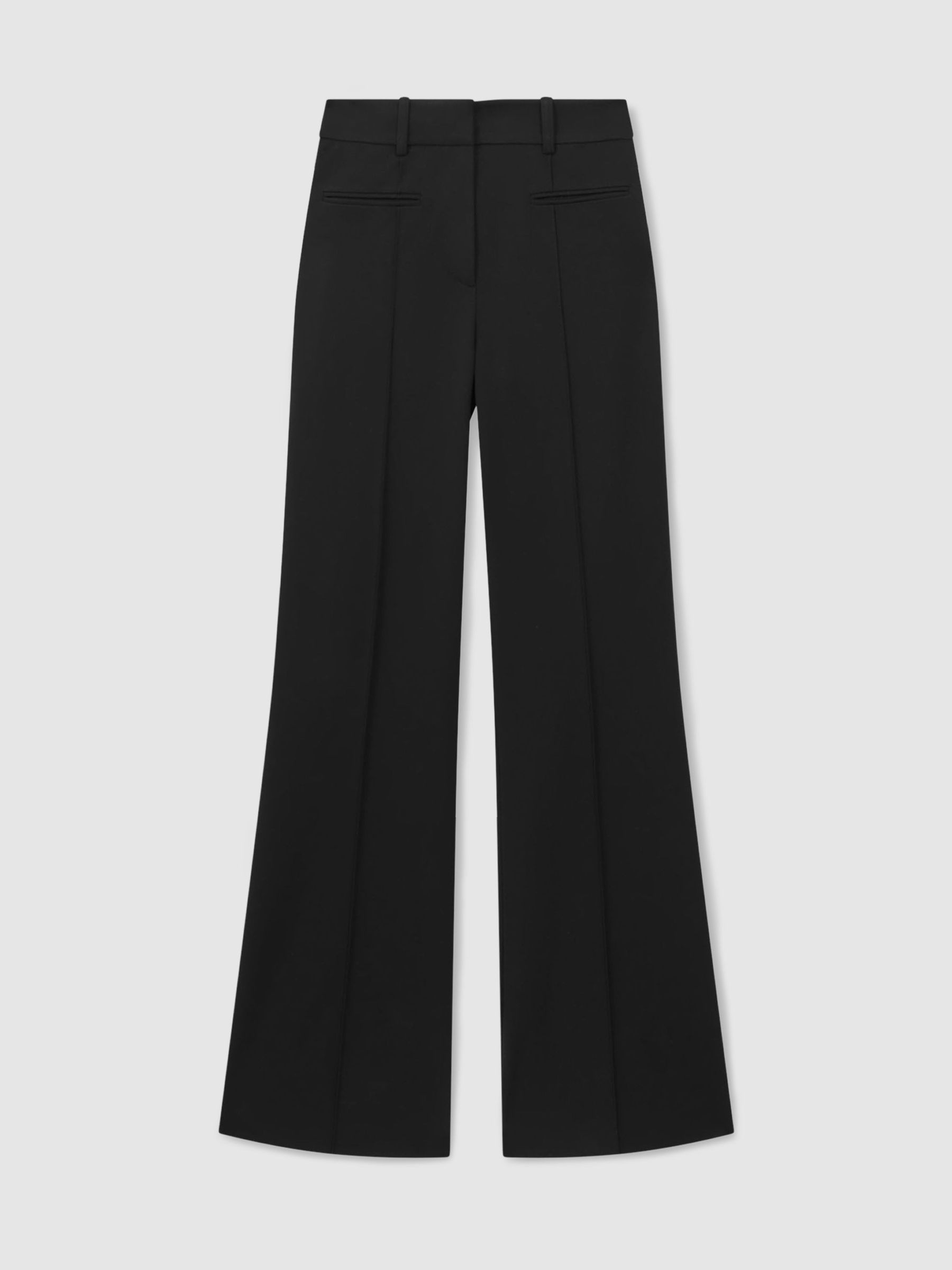 Tall High Rise Flared Trousers in Black - Image 2 of 7