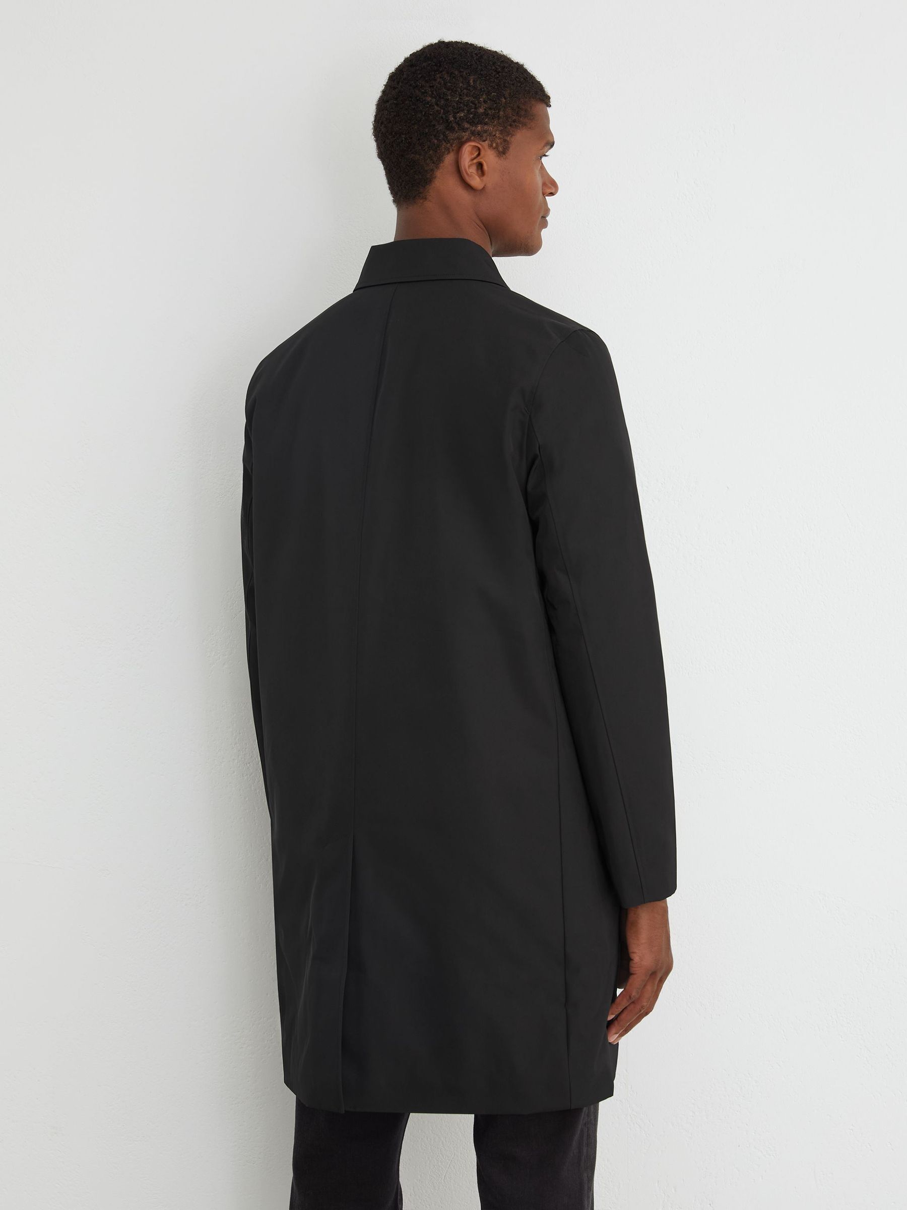 Technical Long Zip-Through Jacket in Black - Image 5 of 7