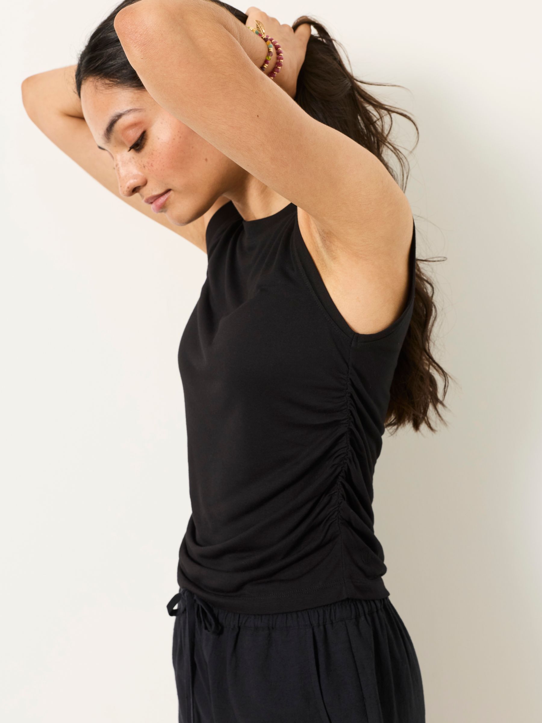 Ruby Black Ruched Top - Image 3 of 7