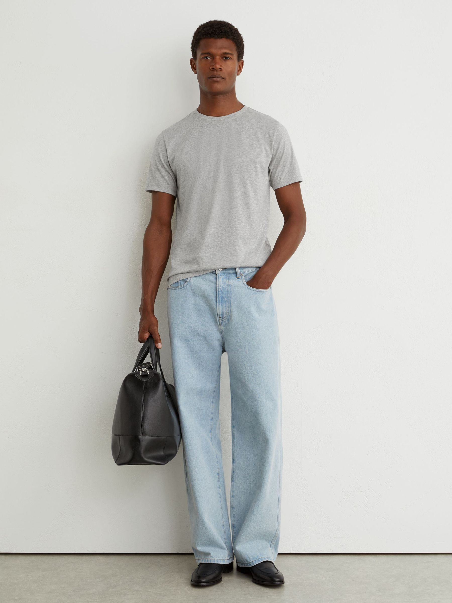 T-Shirts 3 Pack in Grey Melange - Image 5 of 8