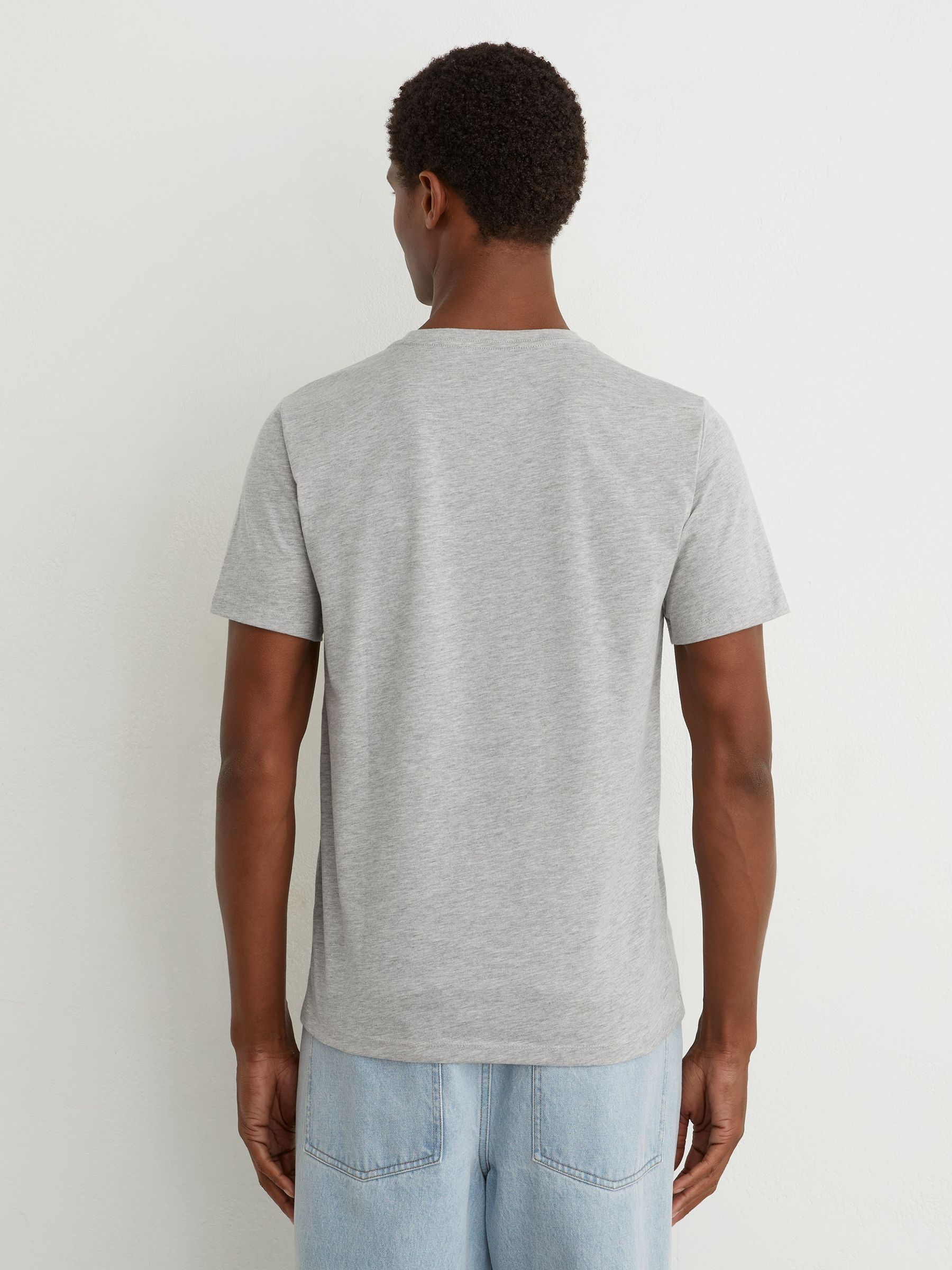 T-Shirts 3 Pack in Grey Melange - Image 6 of 8