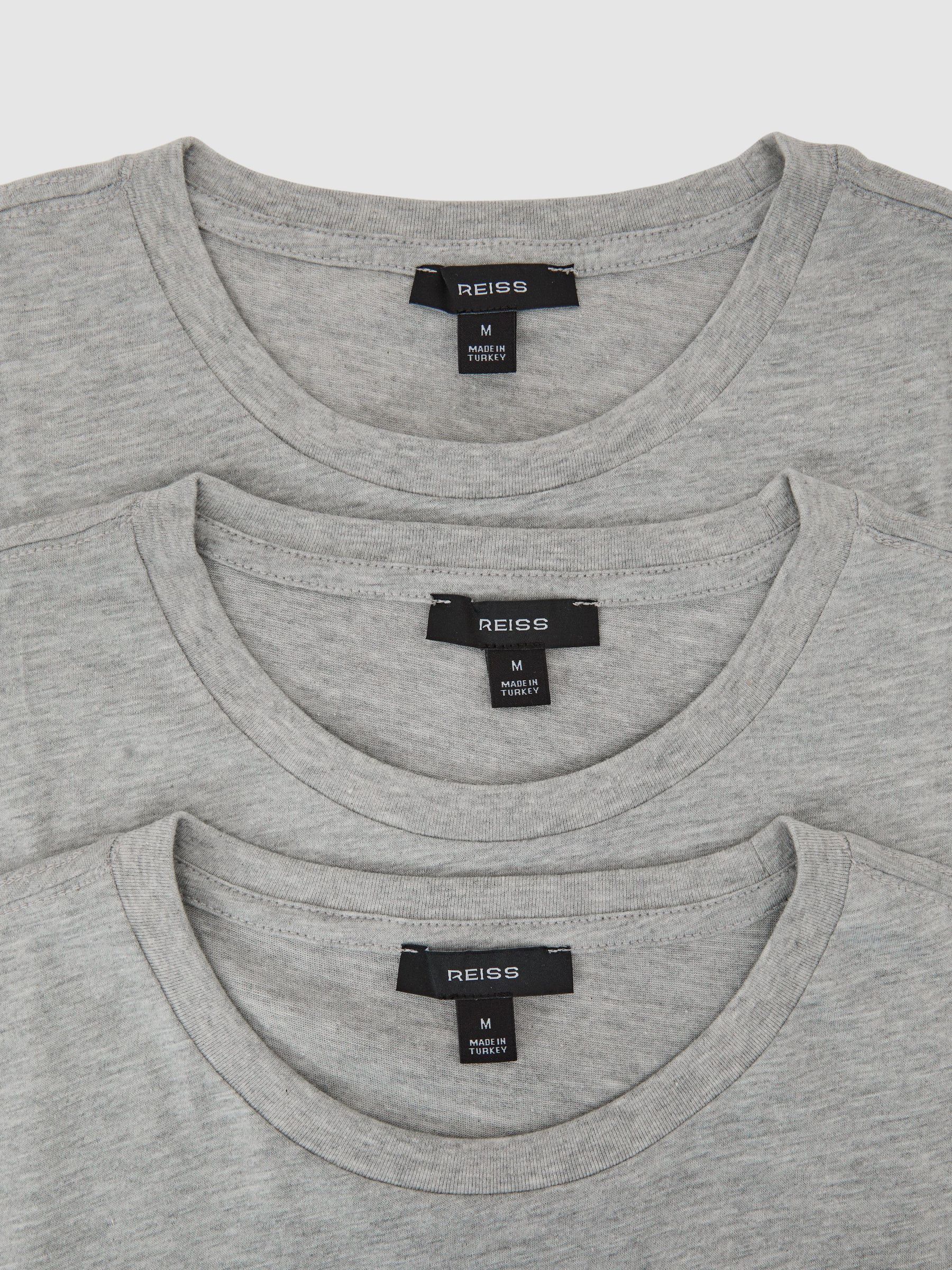 T-Shirts 3 Pack in Grey Melange - Image 8 of 8
