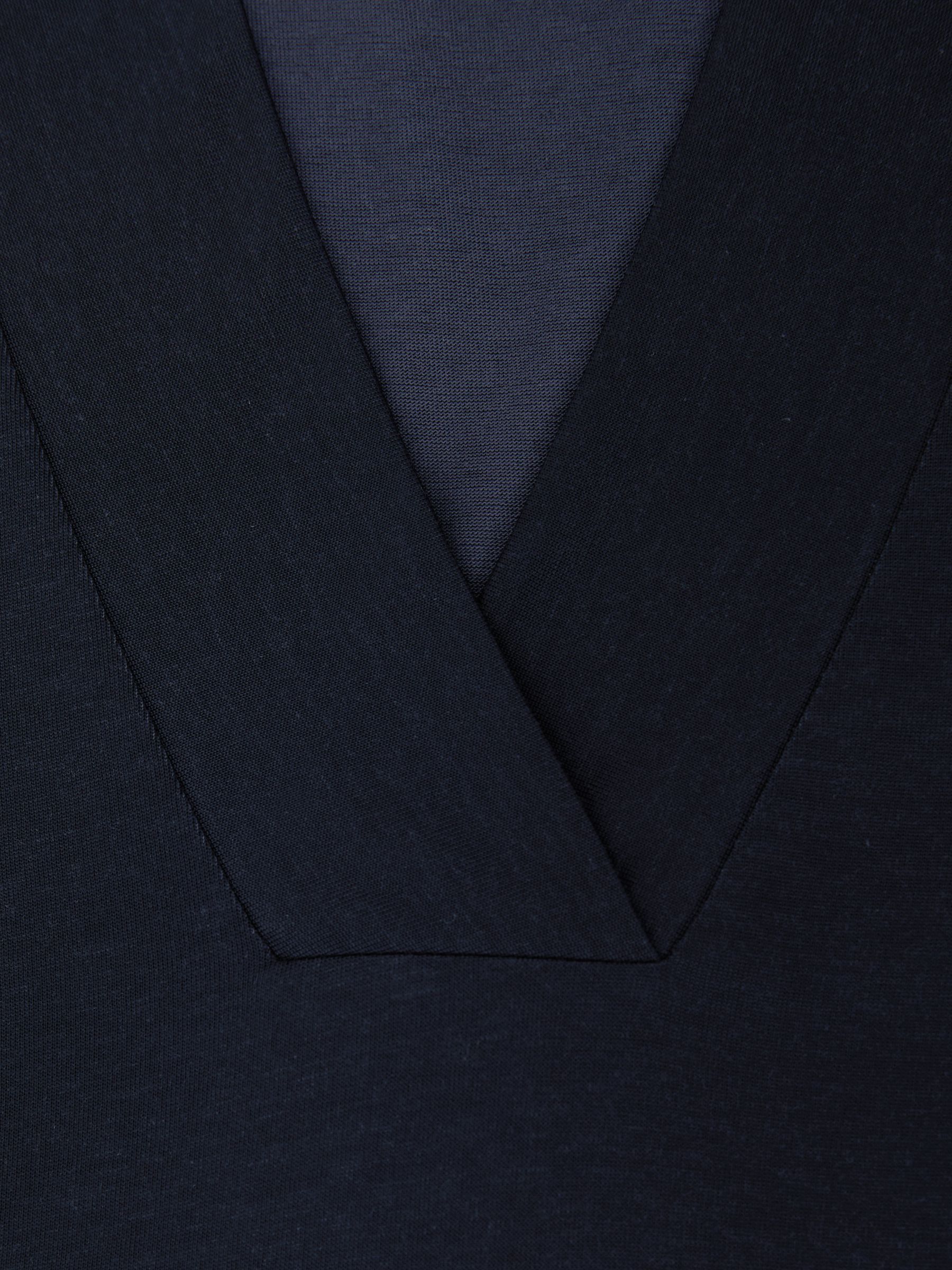 Jersey V-Neck Vest in Navy - Image 6 of 6