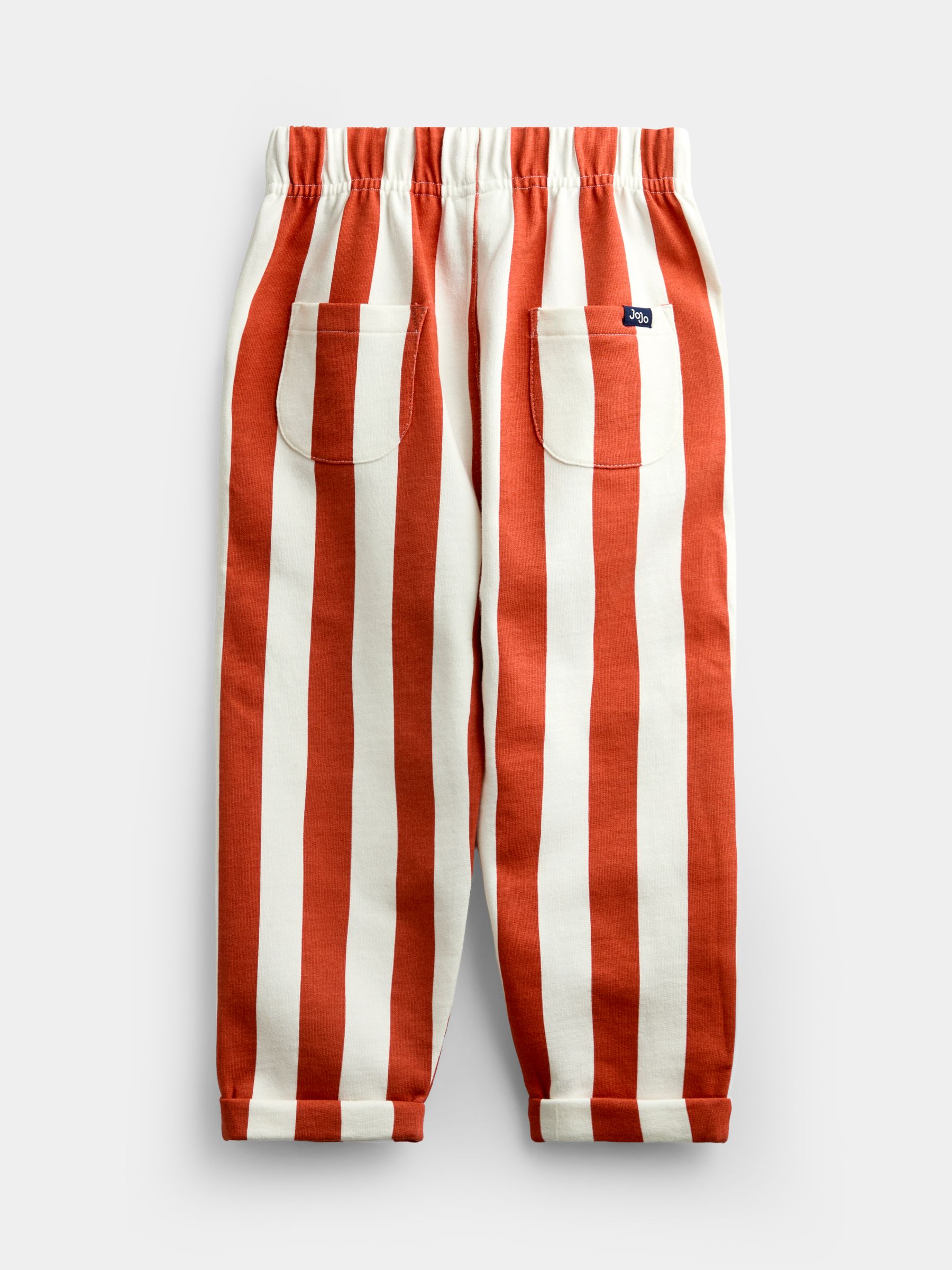 Rust Orange Dog Appliqué Sweatshirt & Stripe Jogger Set - Image 7 of 8