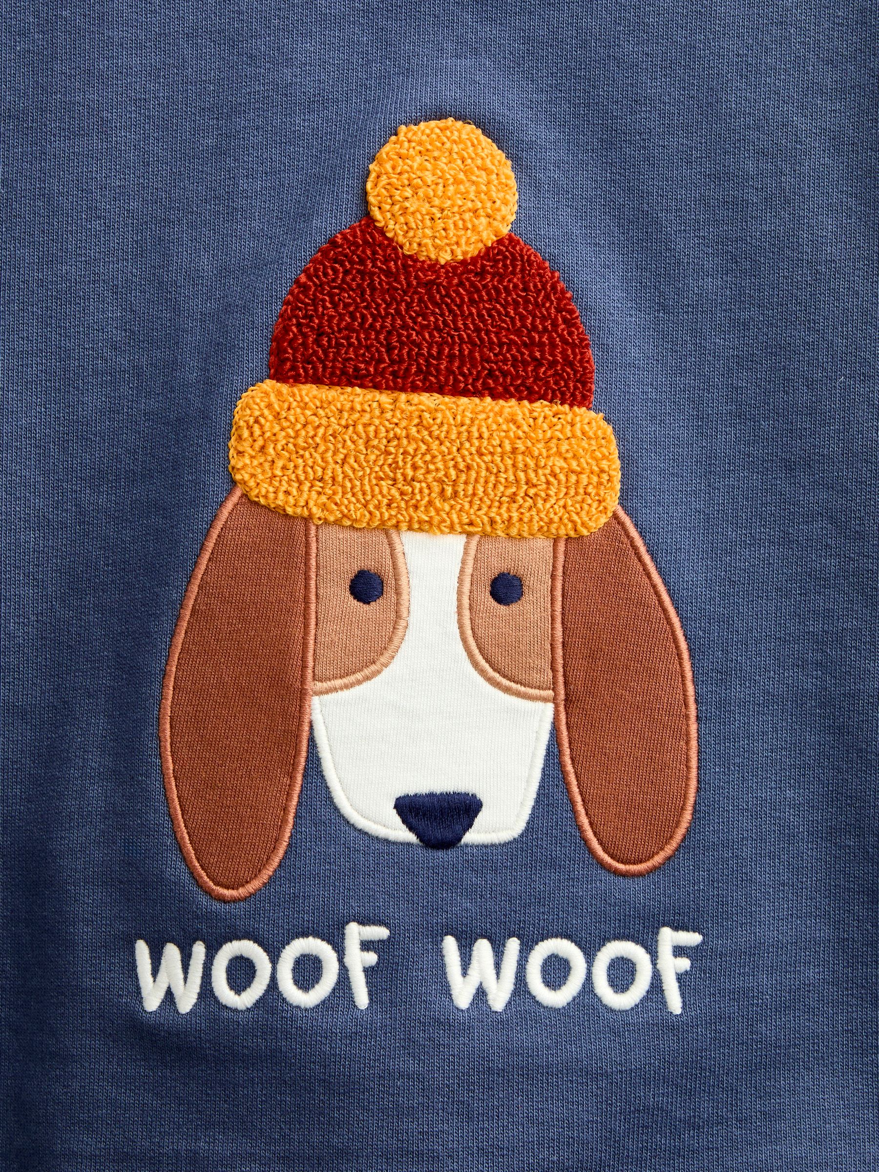 Rust Orange Dog Appliqué Sweatshirt & Stripe Jogger Set - Image 8 of 8