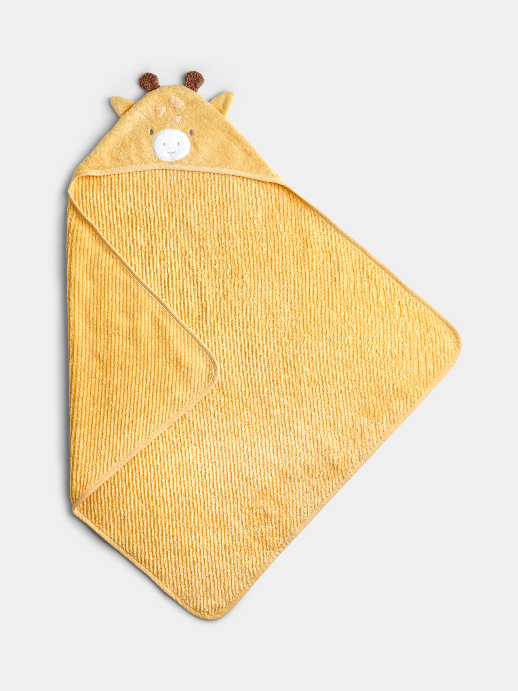 Yellow Giraffe Hooded Towel - Image 5 of 7