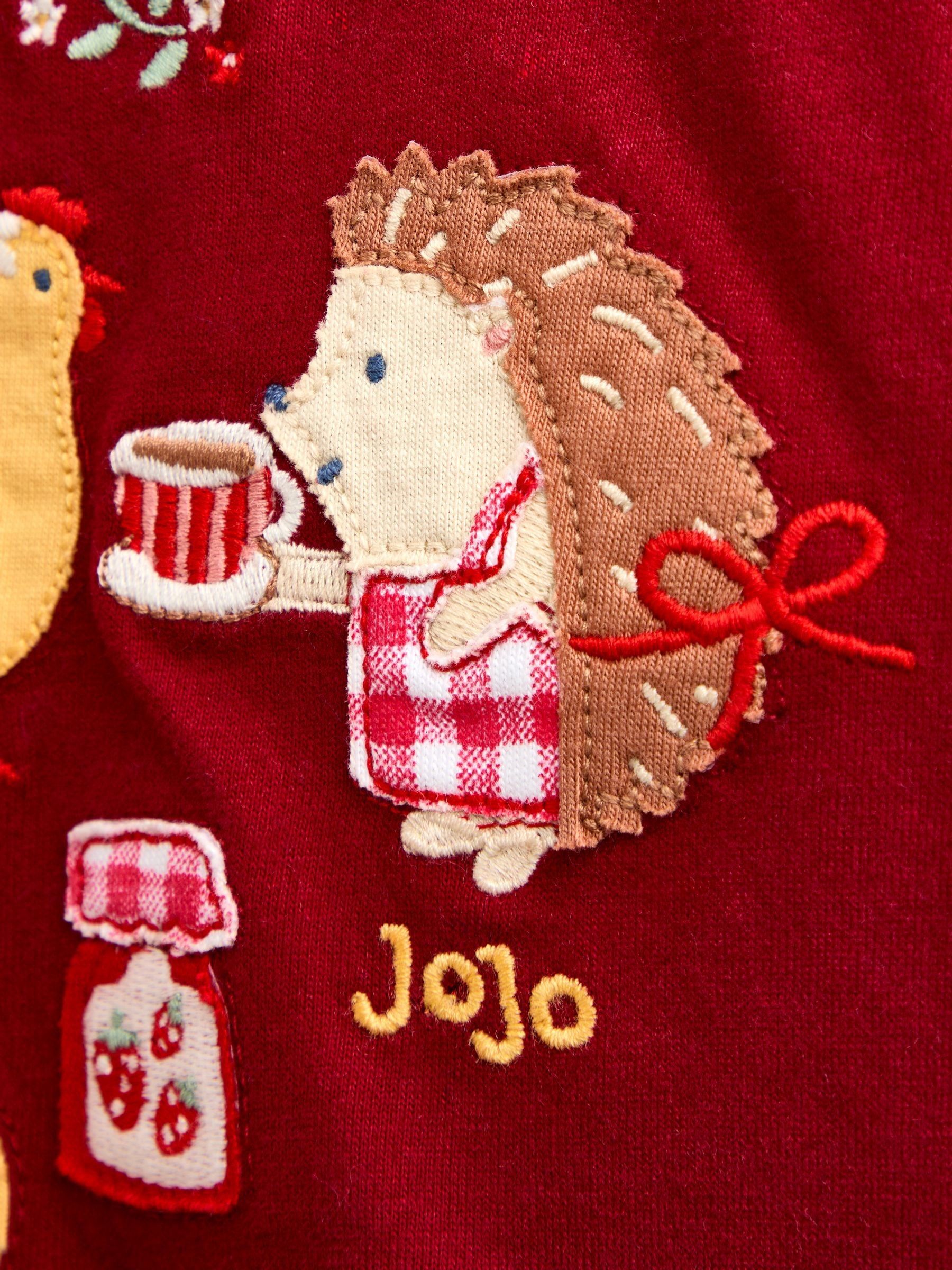Burgundy Red Baking Friends Appliqué Top - Image 4 of 4 Burgundy Red Baking Friends Appliqué Top - Image 4 of 4