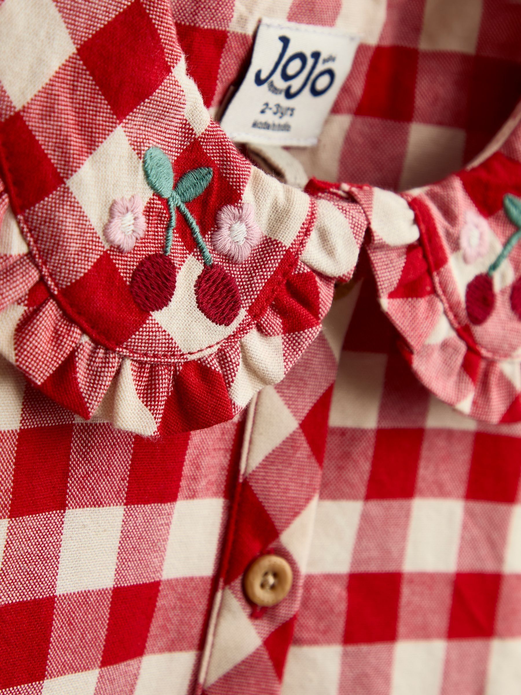 Red Gingham Heart Pocket Dress - Image 5 of 5