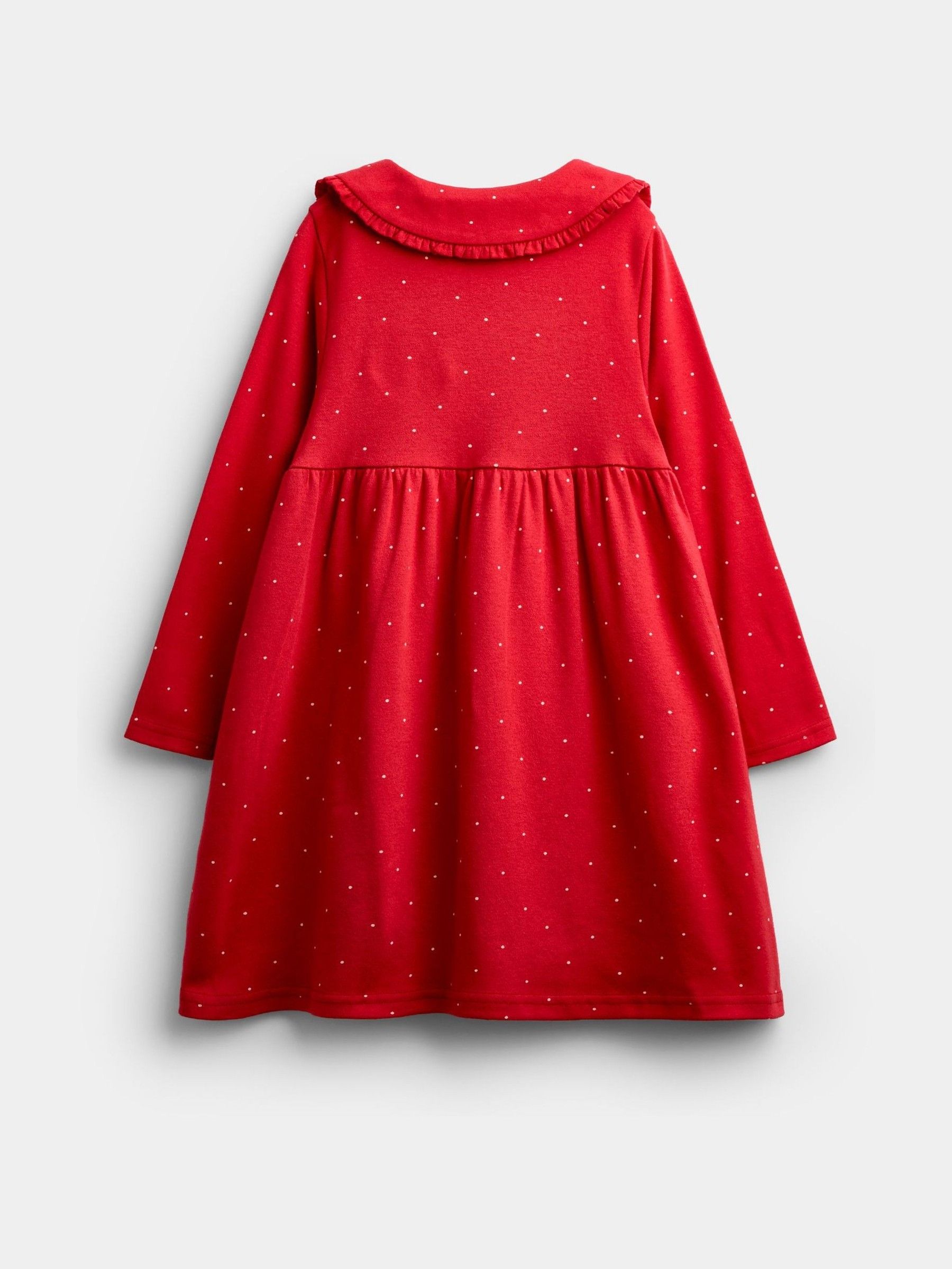 Red Animal Market Appliqué Button Front Dress - Image 4 of 6