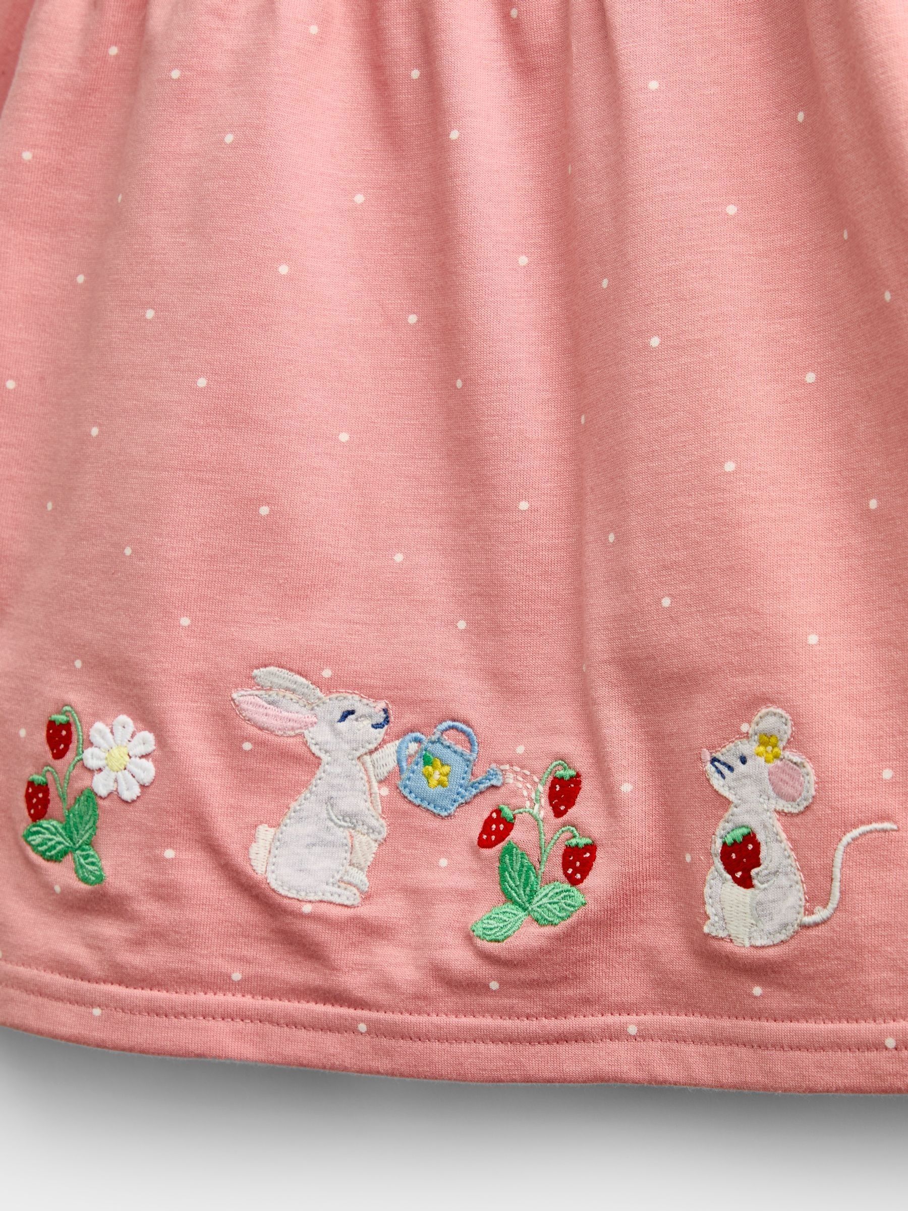 Pink Mouse & Strawberry Appliqué Tunic & Legging Set - Image 6 of 7