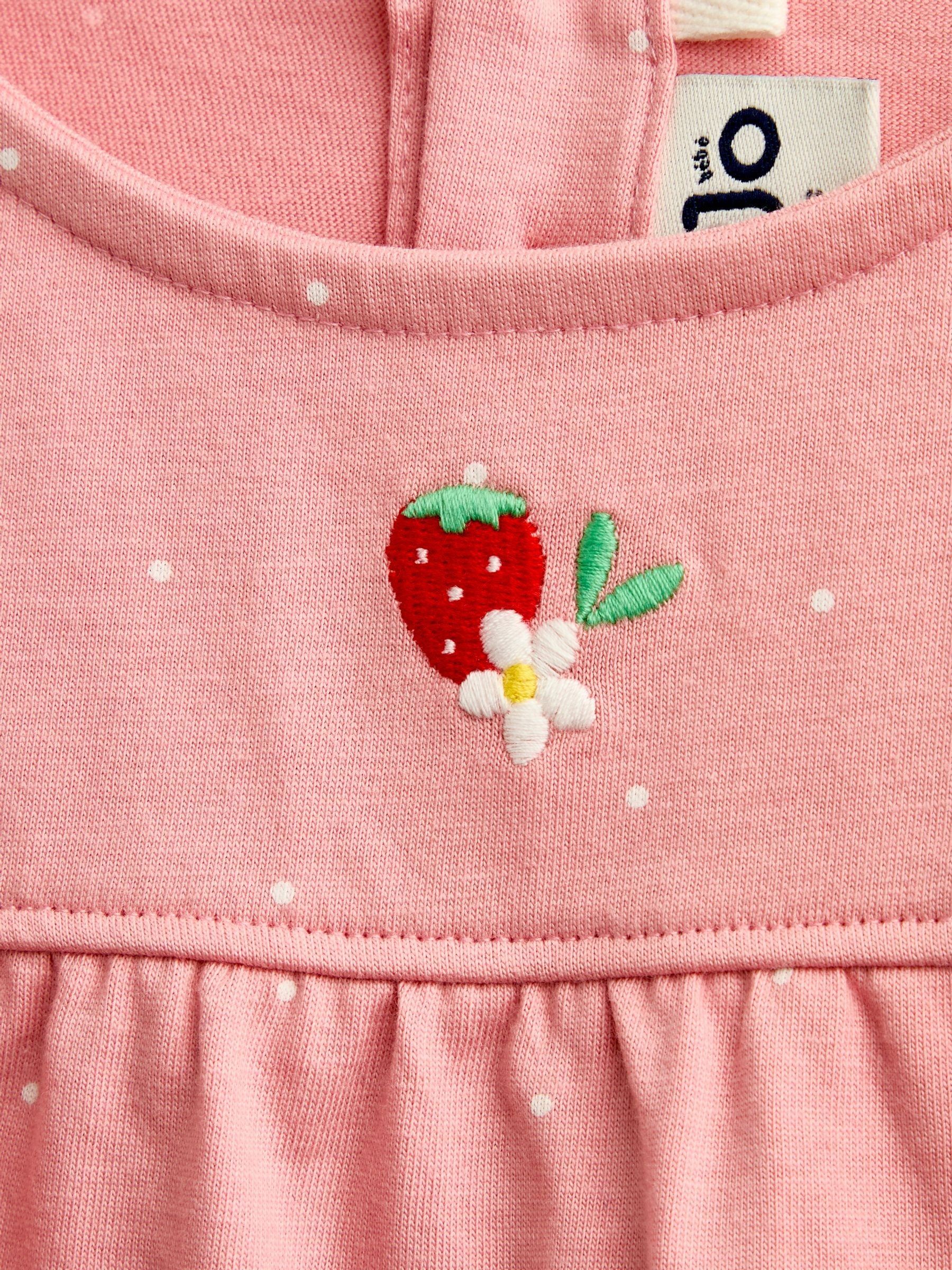 Pink Mouse & Strawberry Appliqué Tunic & Legging Set - Image 7 of 7