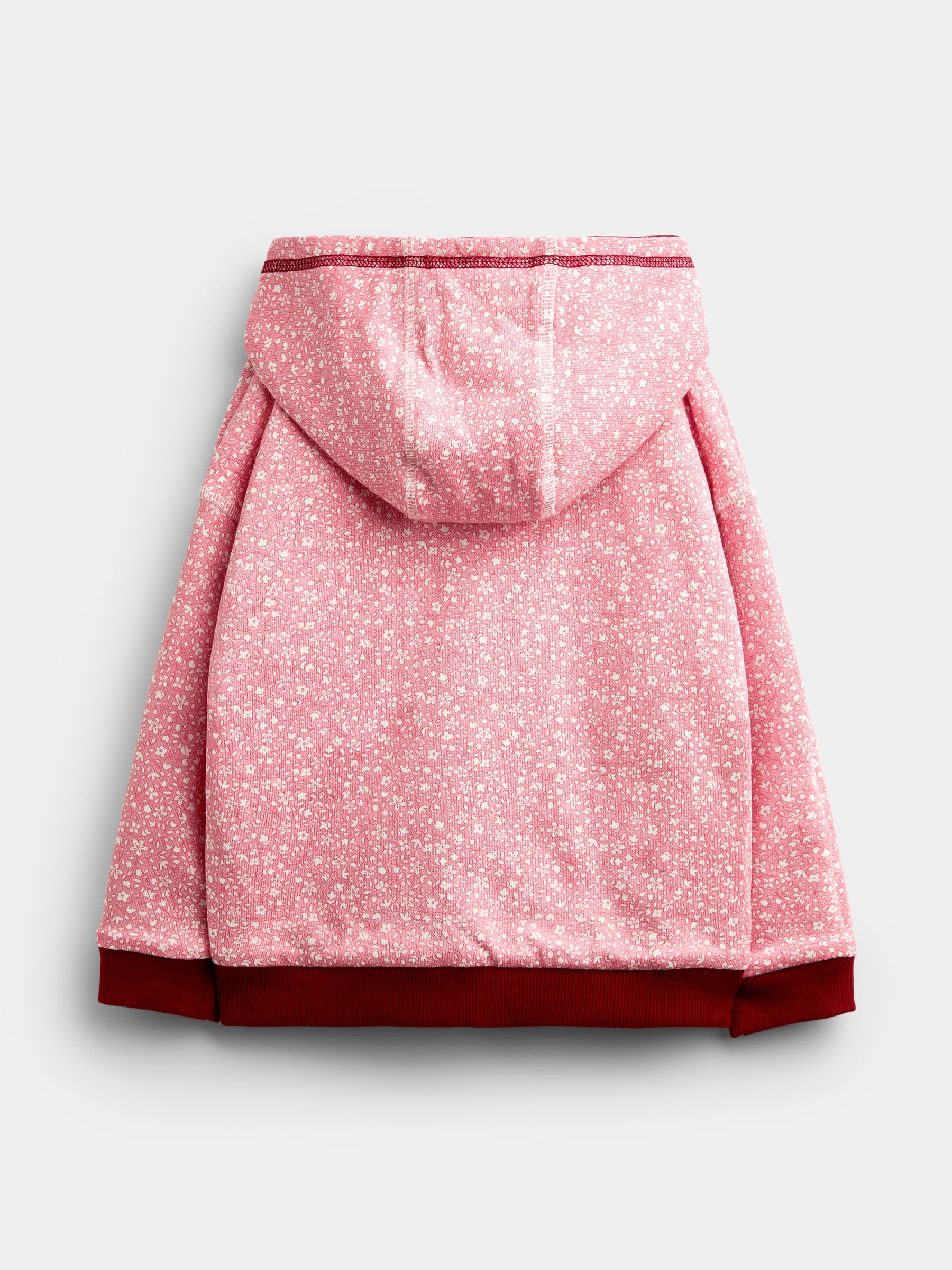 Burgundy Red Woodland Reversible Hoodie - Image 4 of 8
