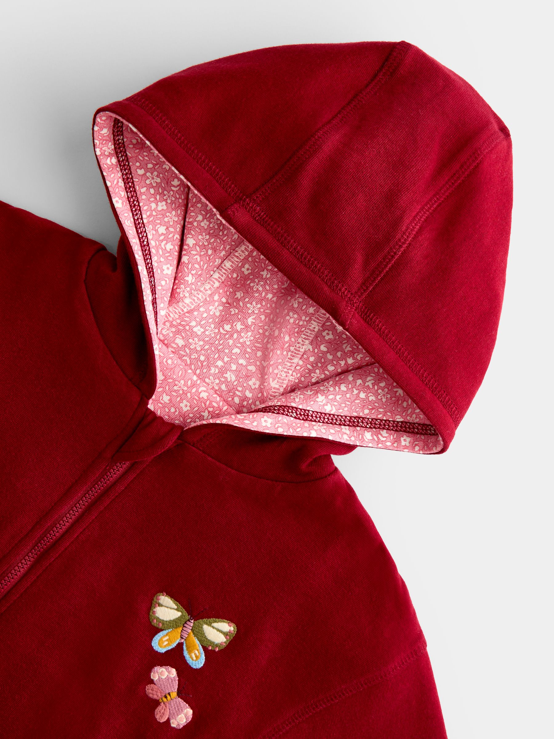 Burgundy Red Woodland Reversible Hoodie - Image 5 of 8