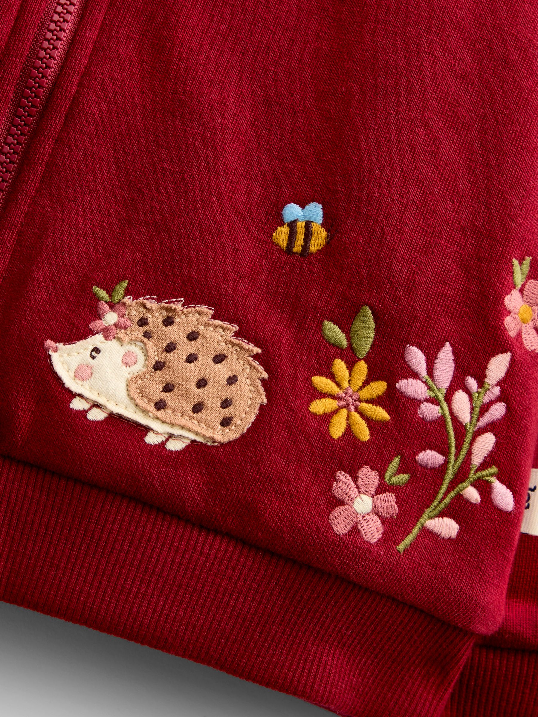 Burgundy Red Woodland Reversible Hoodie - Image 7 of 8