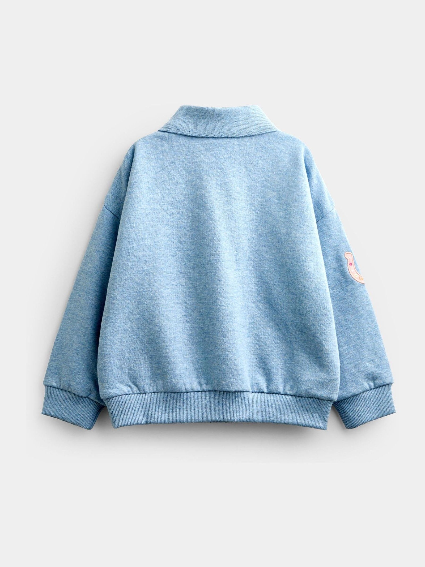Blue Horse Badge Appliqué Collared Sweatshirt - Image 2 of 4