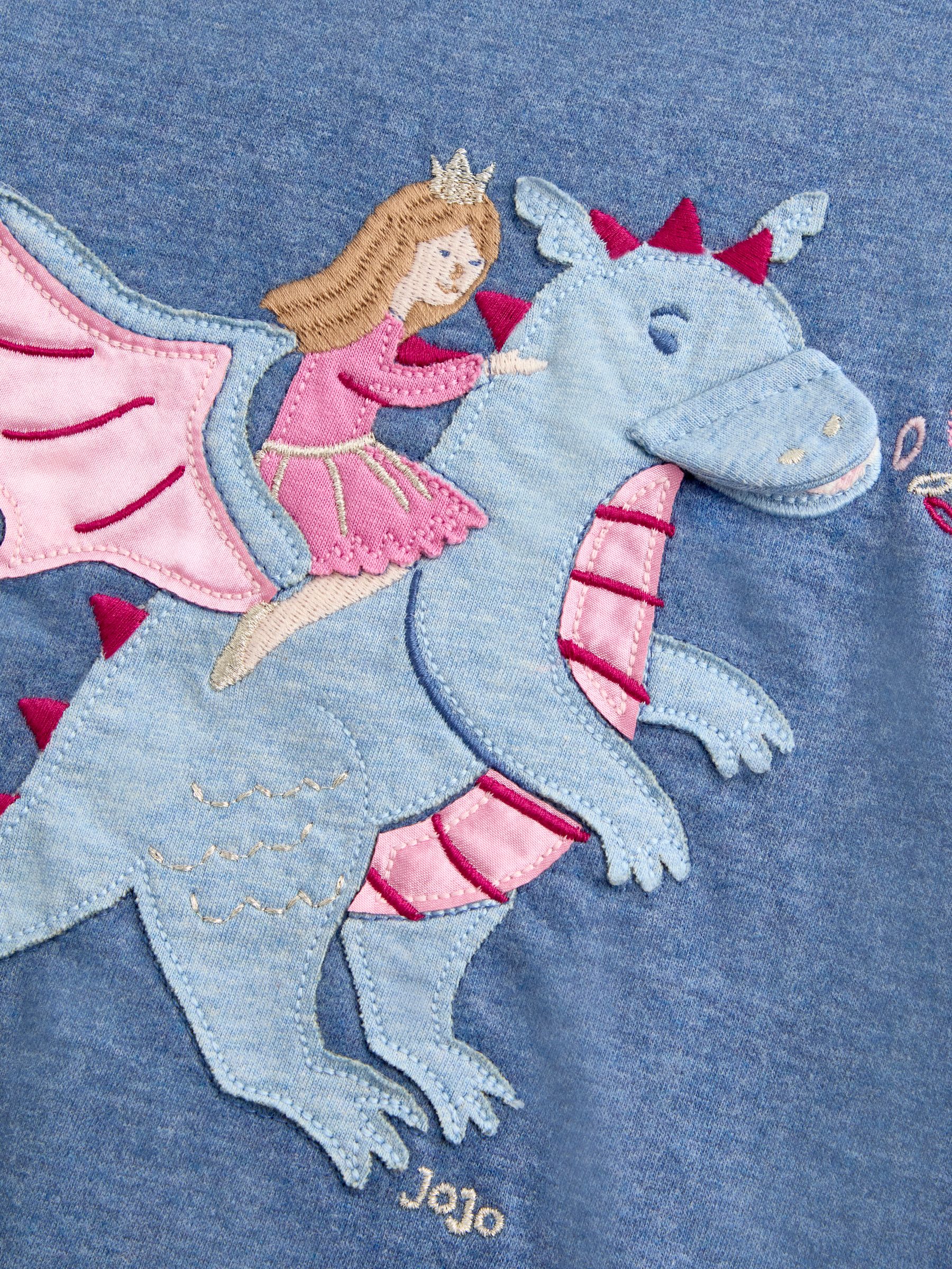 Blue Dragon Appliqué Long  Sleeve Top - Image 3 of 4